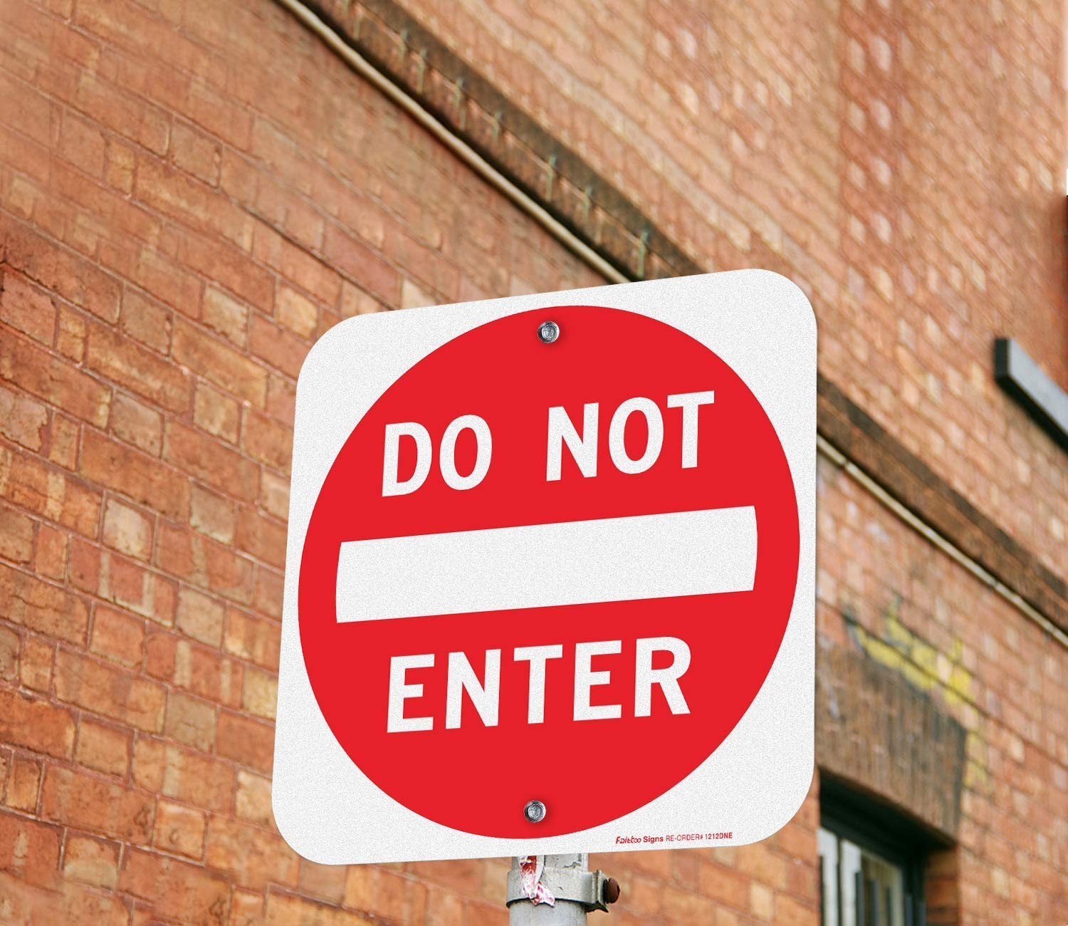 Do Not Enter Sign,12×12 Inch Square .040 Aluminum,Reflective Rust Free Metal …