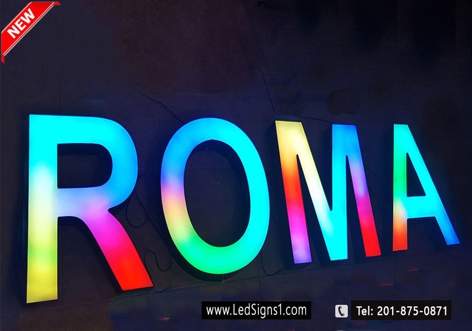 New Magic Color RGB Channel Letter Custom Made, 20 Inches ( Read Description )