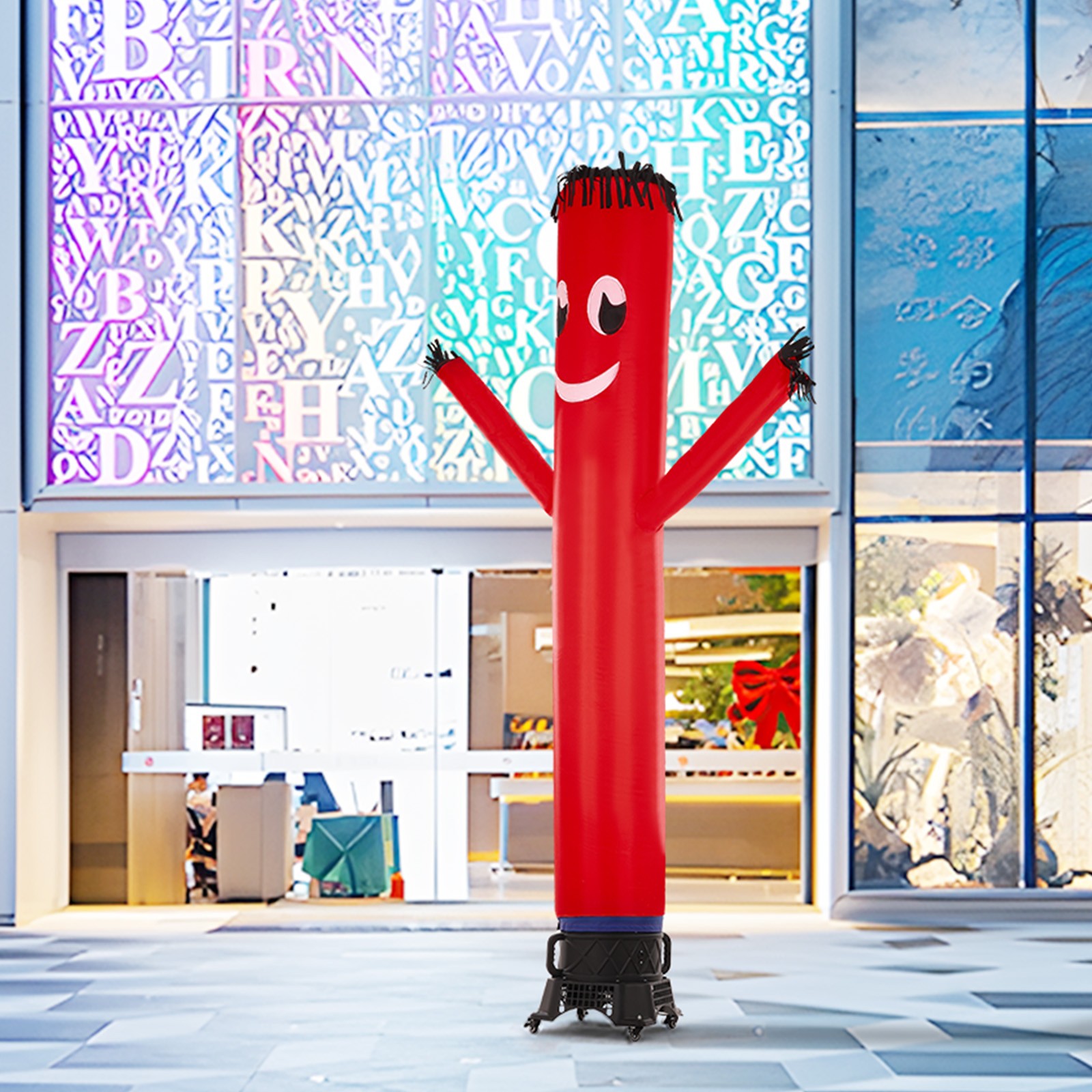 Uimoso 10 ft Wacky Waving Inflatable Tube Man with 9/10 HP Blower Fan