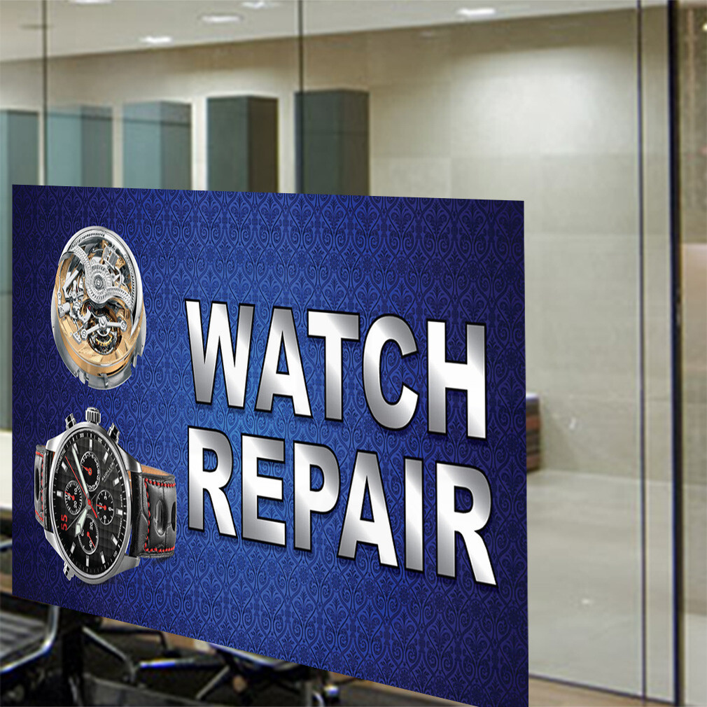 Decal Stickers Watch Repair Business A Vinyl Store Sign Label Business