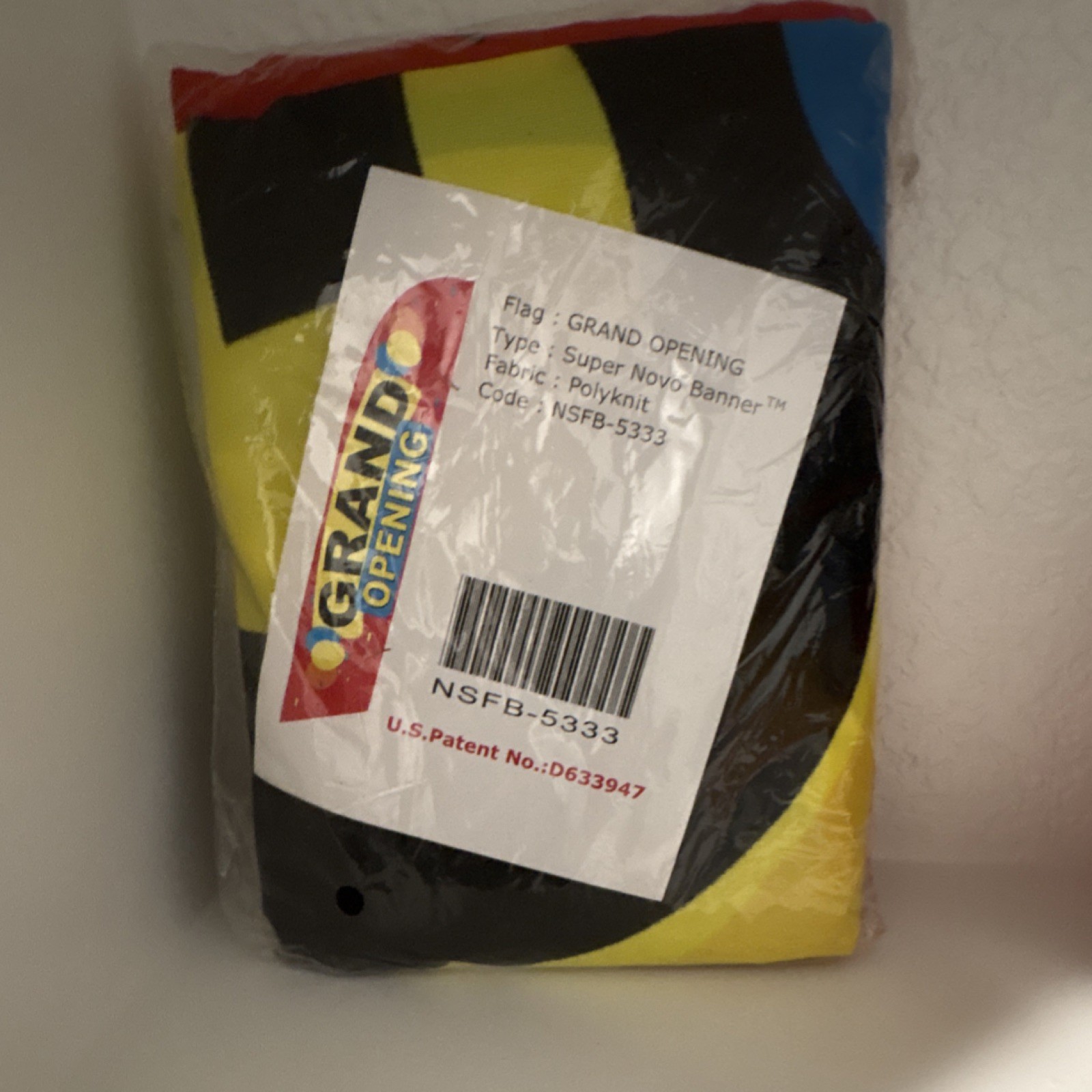 Super Novo Banner NSFB-5333 Polyknit Yellow Black Red Blue