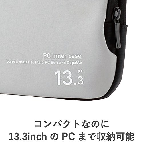 ELECOM PC Case for 13.3-inch MacBook Pro 13-inch with Accessory Pocket Black