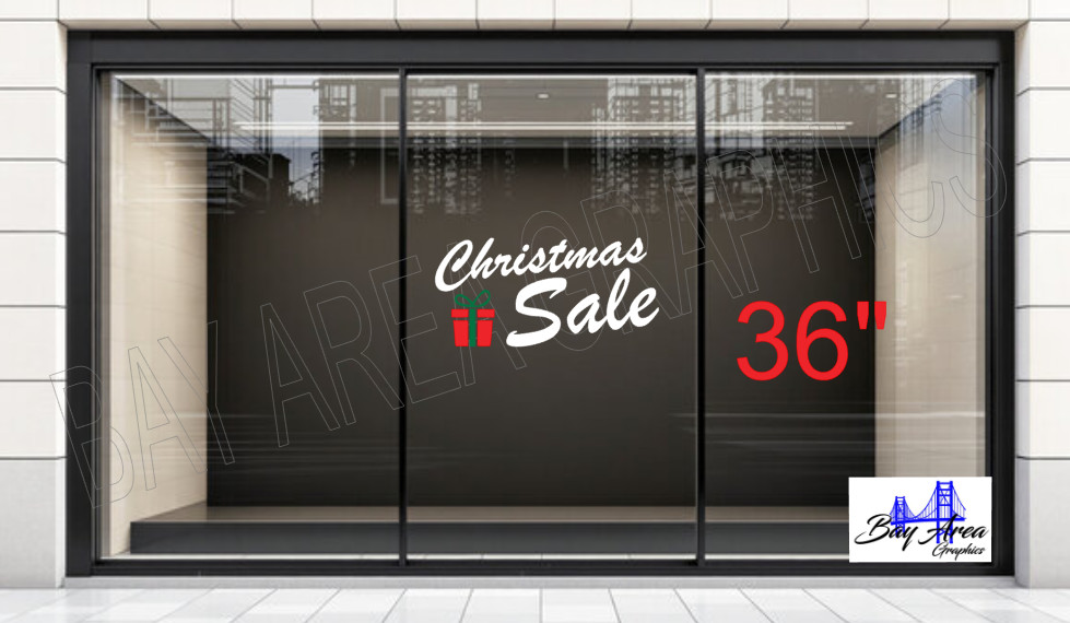 Christmas Sale Window Decal Oracal 651 Vinyl Sticker for Retail Stores*