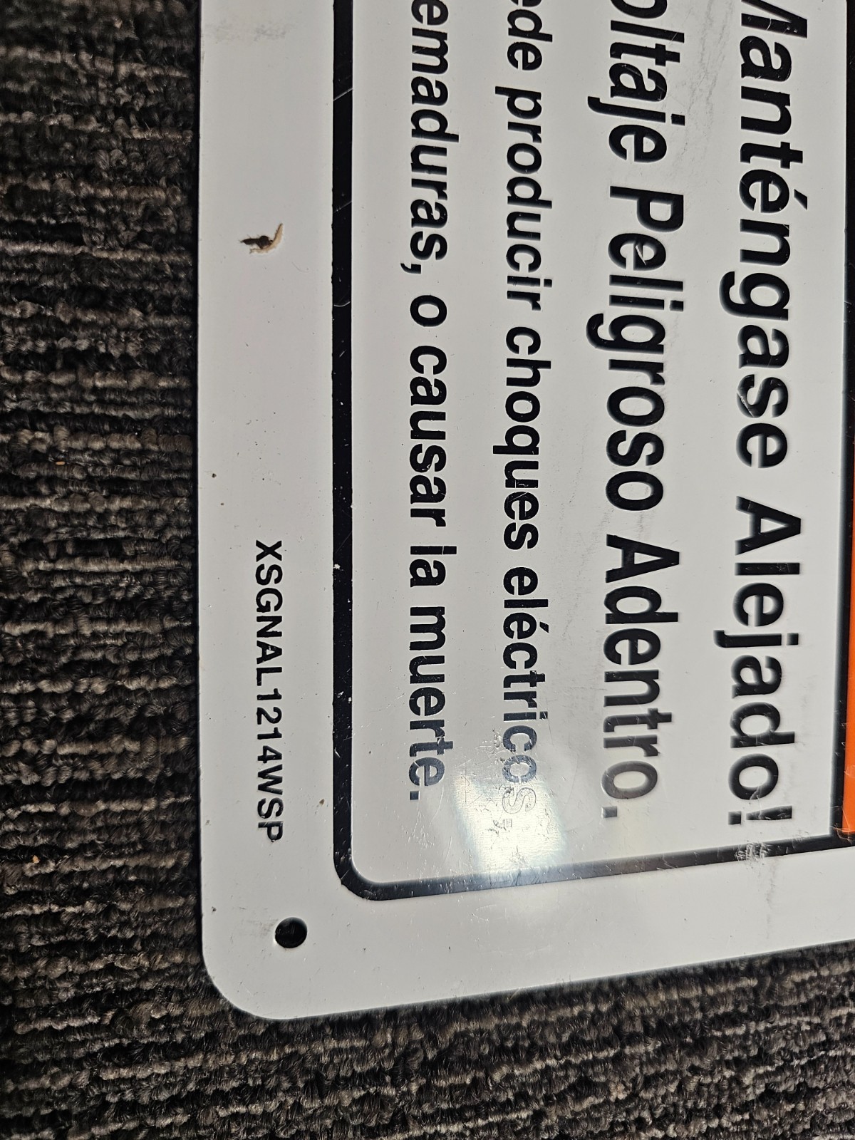 (QTY 3) LEM Products Inc. XSGNAL1214WSP 12&Prime; x 14&Prime; Warning Sign Bilingual Signage