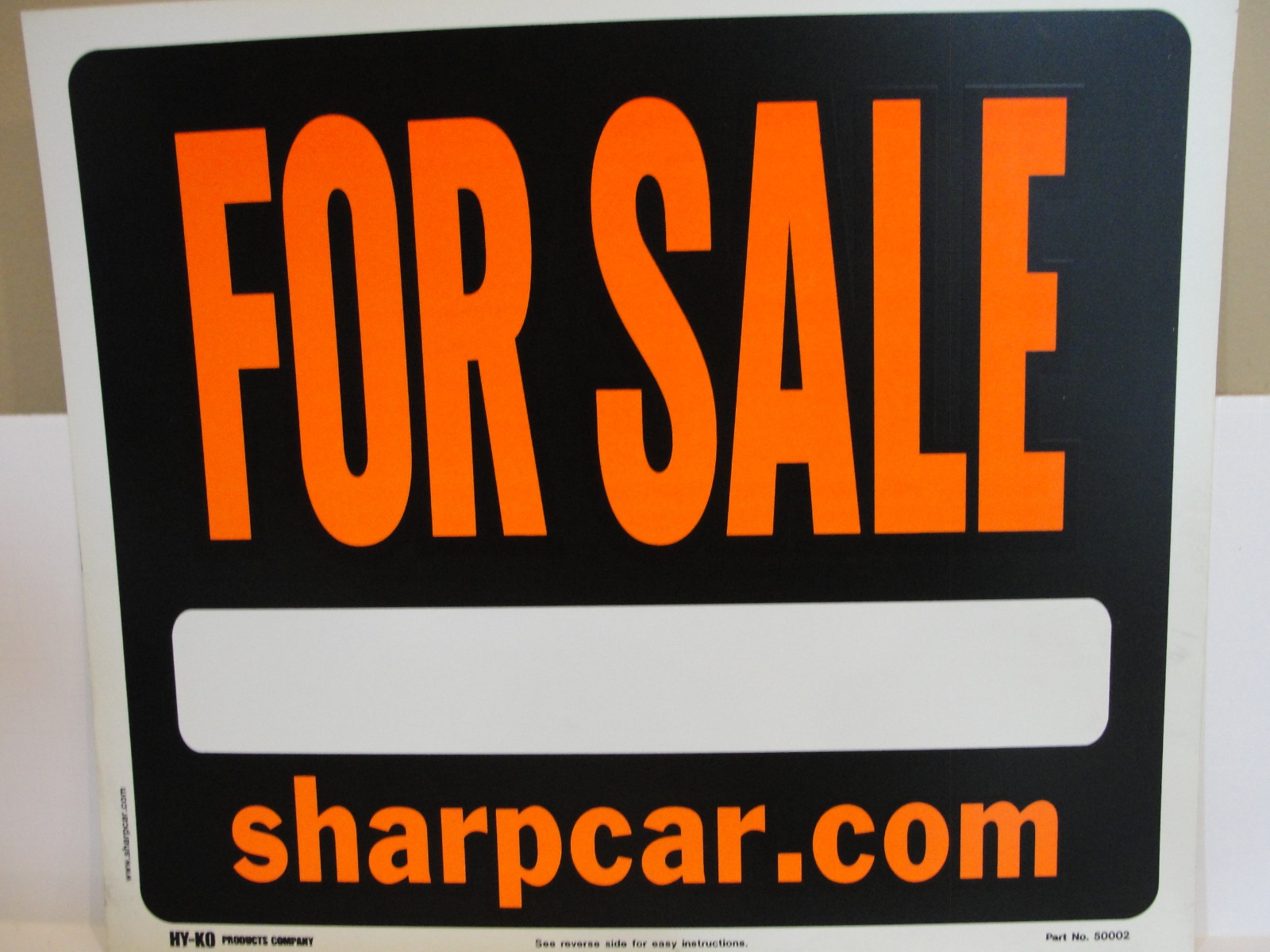 HY KO Products 50002 « For Sale » Sign 9&Prime; x 12&Prime;