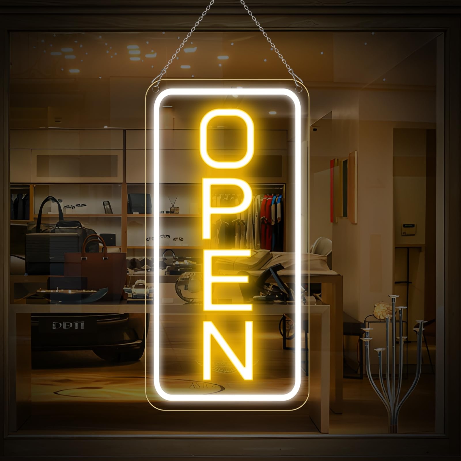 22.8&Prime;x11.8&Prime; Large LED Open Sign for Business Bar Retail Shop Light Ultra Bright
