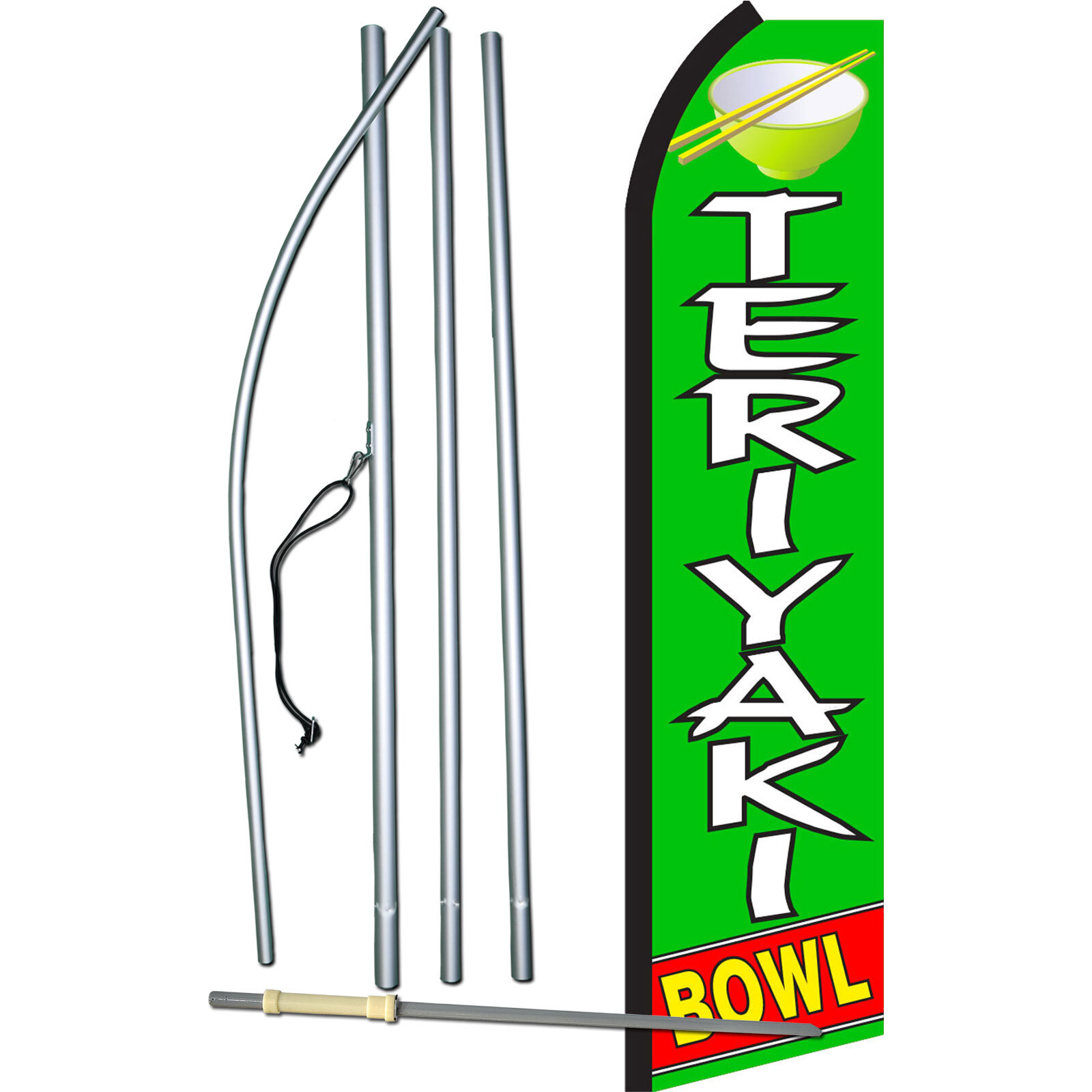 Teriyaki Bowl Swooper Flag Kit