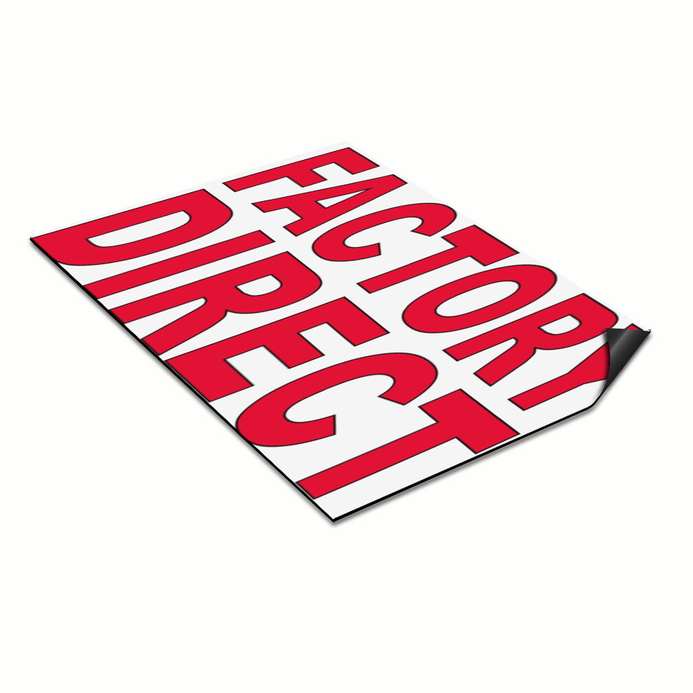 Car Magnet Set of 2 Factory Direct Red Car Advertising Industrial Sign