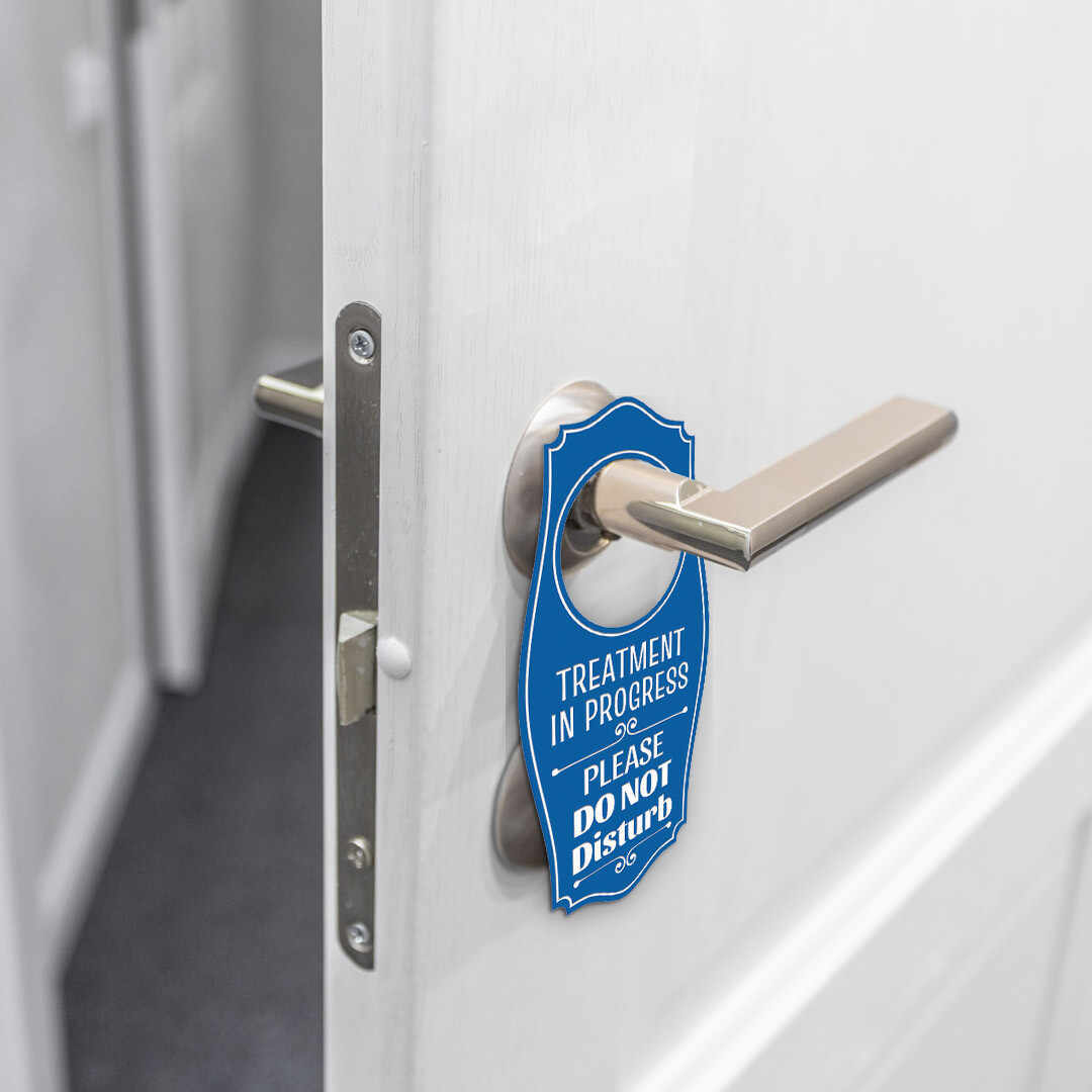 Treatment In Progress Please Do Not Disturb Door Hanger