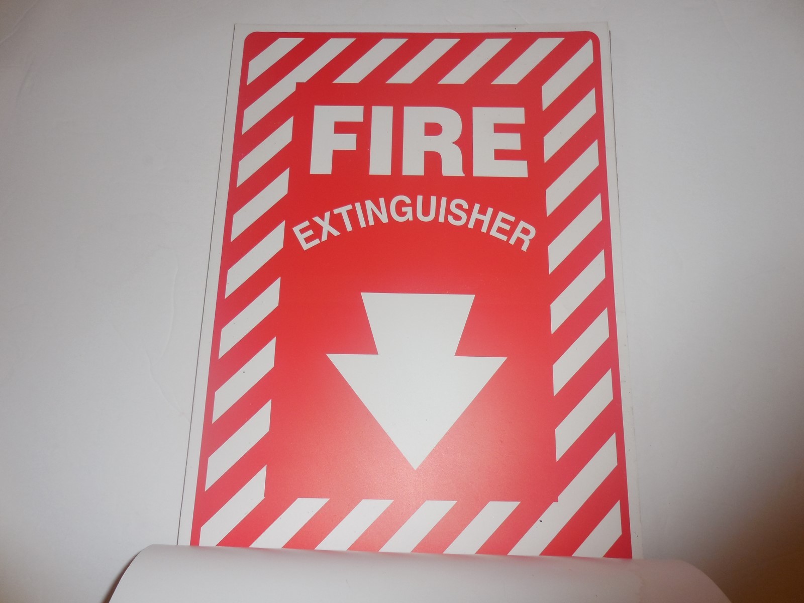 NEW PRE OWNED ACCUFORM FIRE EXTINGUISHER SIGNS – 25 TOTAL – PF CARDSTOCK