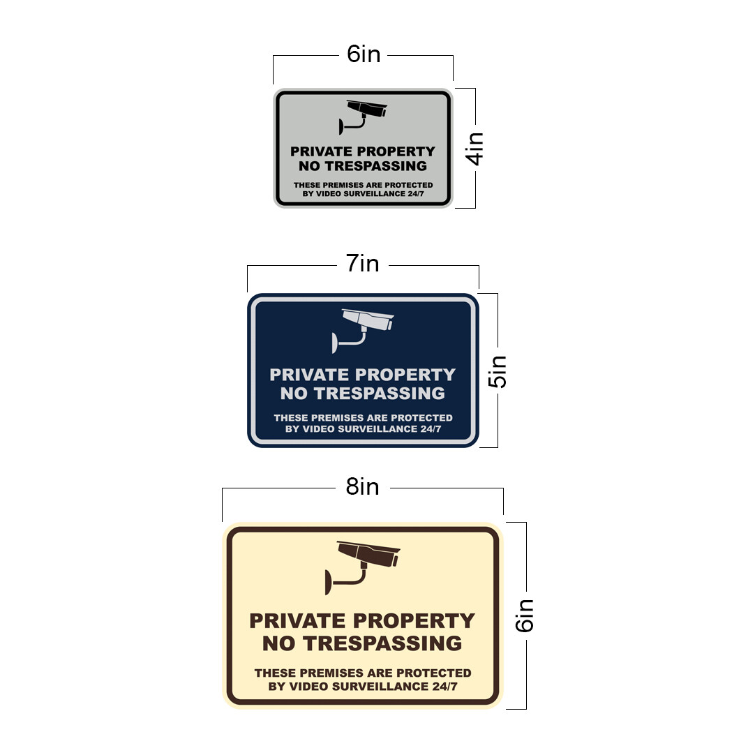 No Trespassing These Premises are Protected by Video Surveillance 24/7