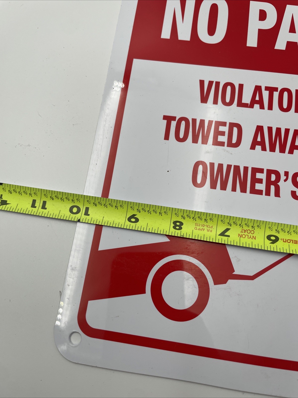 Private Property No Parking Violators will be towed away at owners expense sign