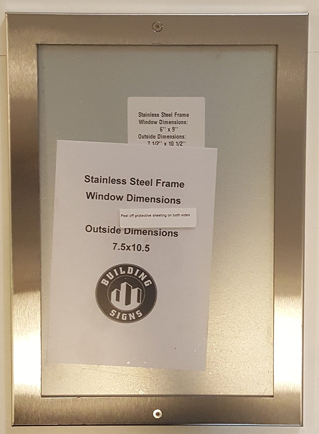 DIRECTORY FRAME 6×9 STAINLESS STEEL-REF24-1027