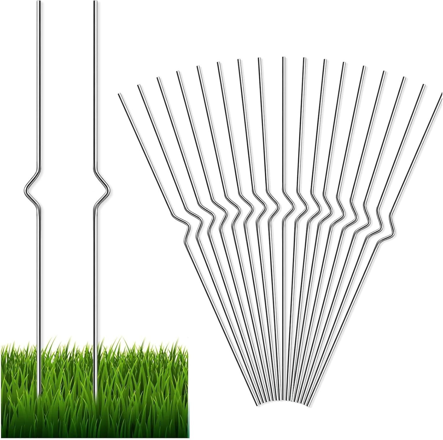 18-Pack Heavy Duty Stainless Steel Yard Sign Stakes – Adjustable 13 » Holders