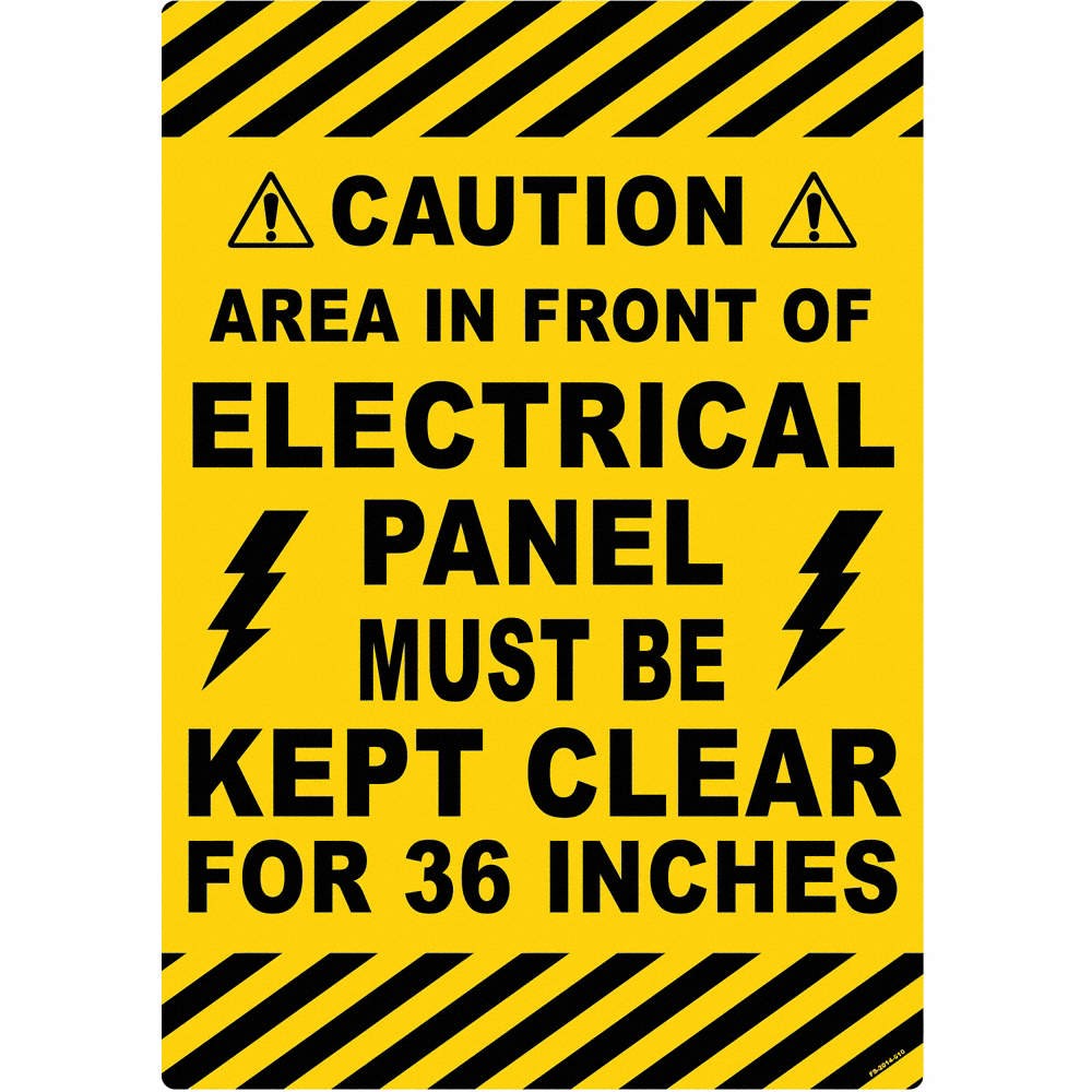 STRANCO INC FS-2014-610 Anti-Slip Floor Sign,20 in x 14 in,Vinyl 484P79