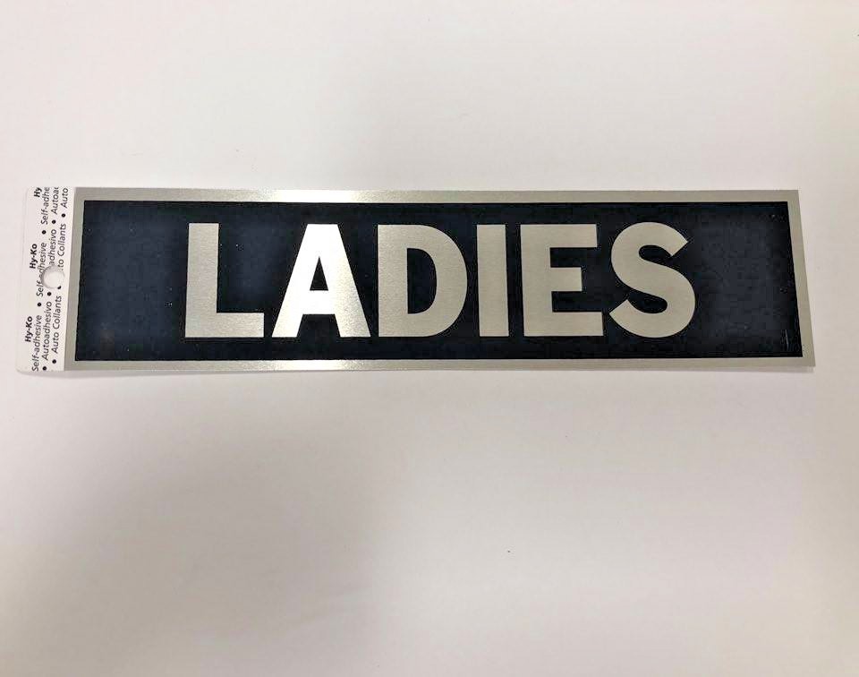 Hy – Ko Self Adhesive Aluminum Sticker Decal Sign Business Building Door 8&Prime; x 2&Prime;