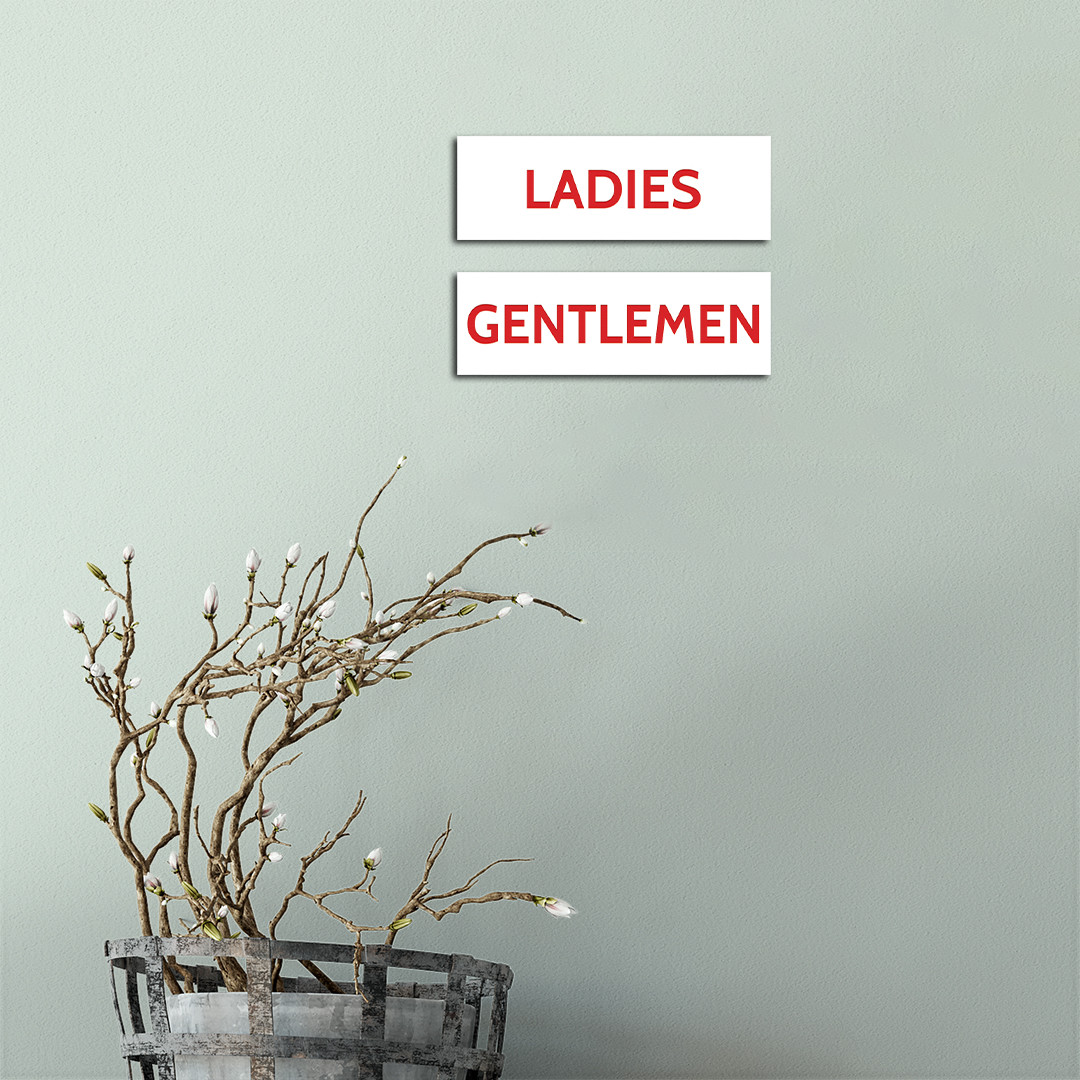 Basic Ladies and Gentlemen Sign Set