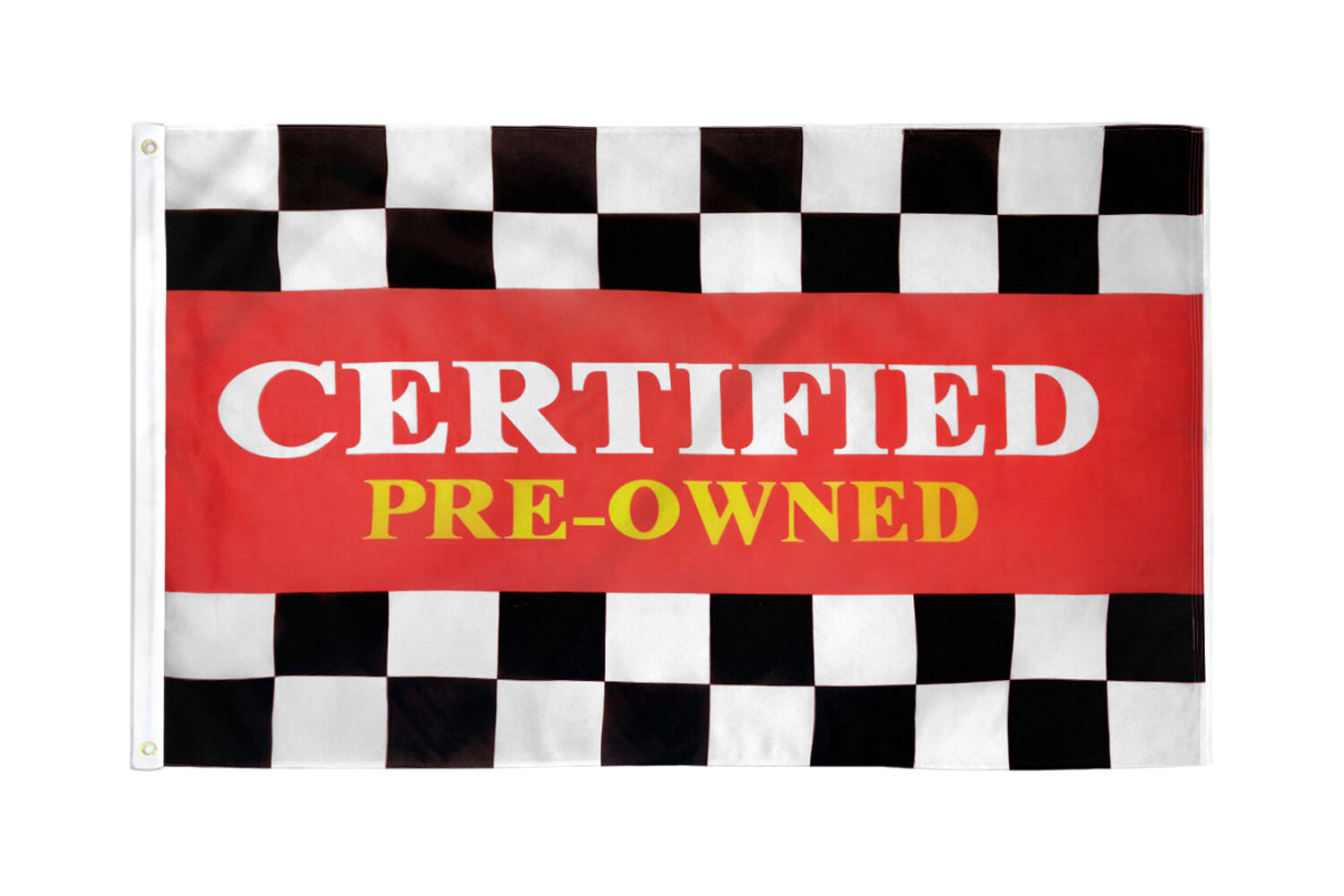 Pre-Owned Certified Flag 3x5ft Preowned Car Used Cars Dealership Flag