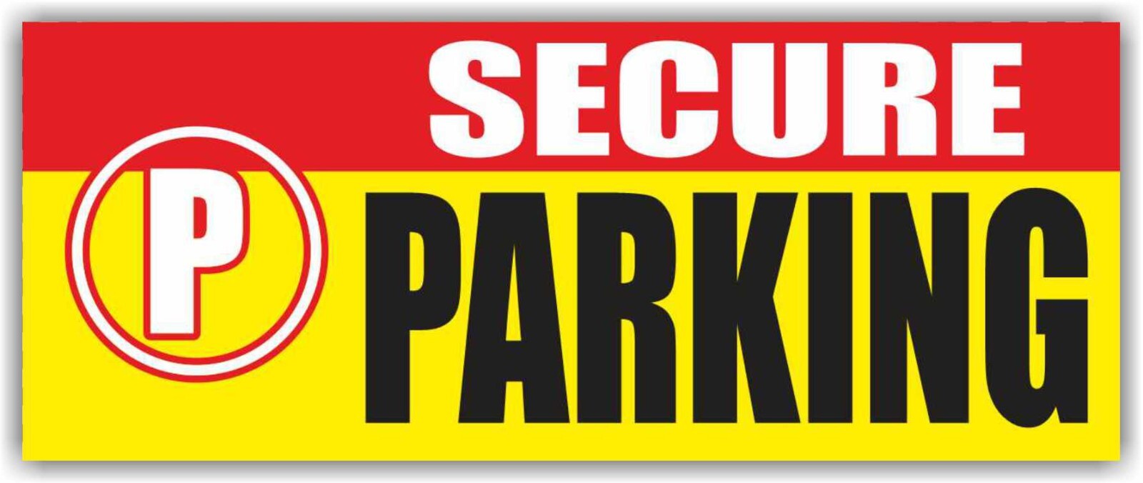 SECURE PARKING Advertising Banner Vinyl Sign PRIVATE PROPERTY NO TRESPASSING