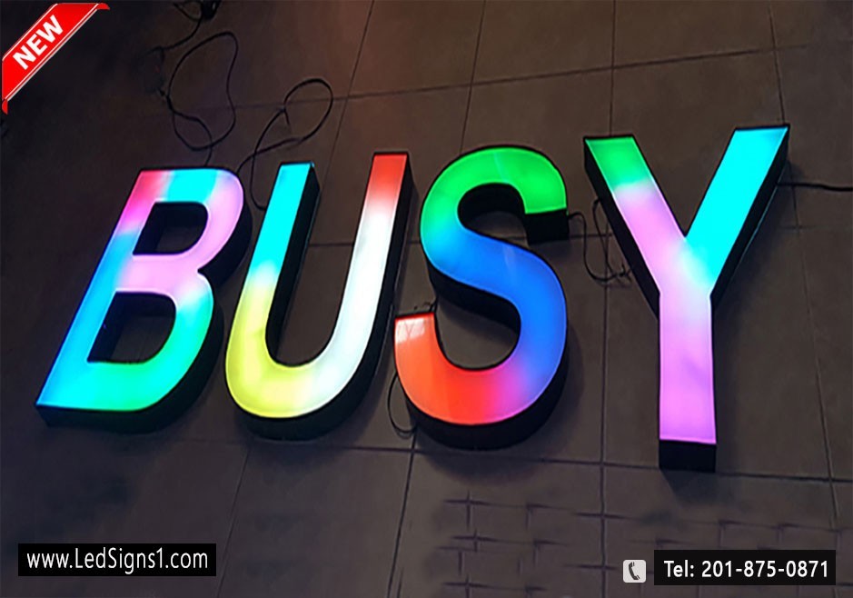 New Magic Color RGB Channel Letter Custom Made, 20 Inches ( Read Description )