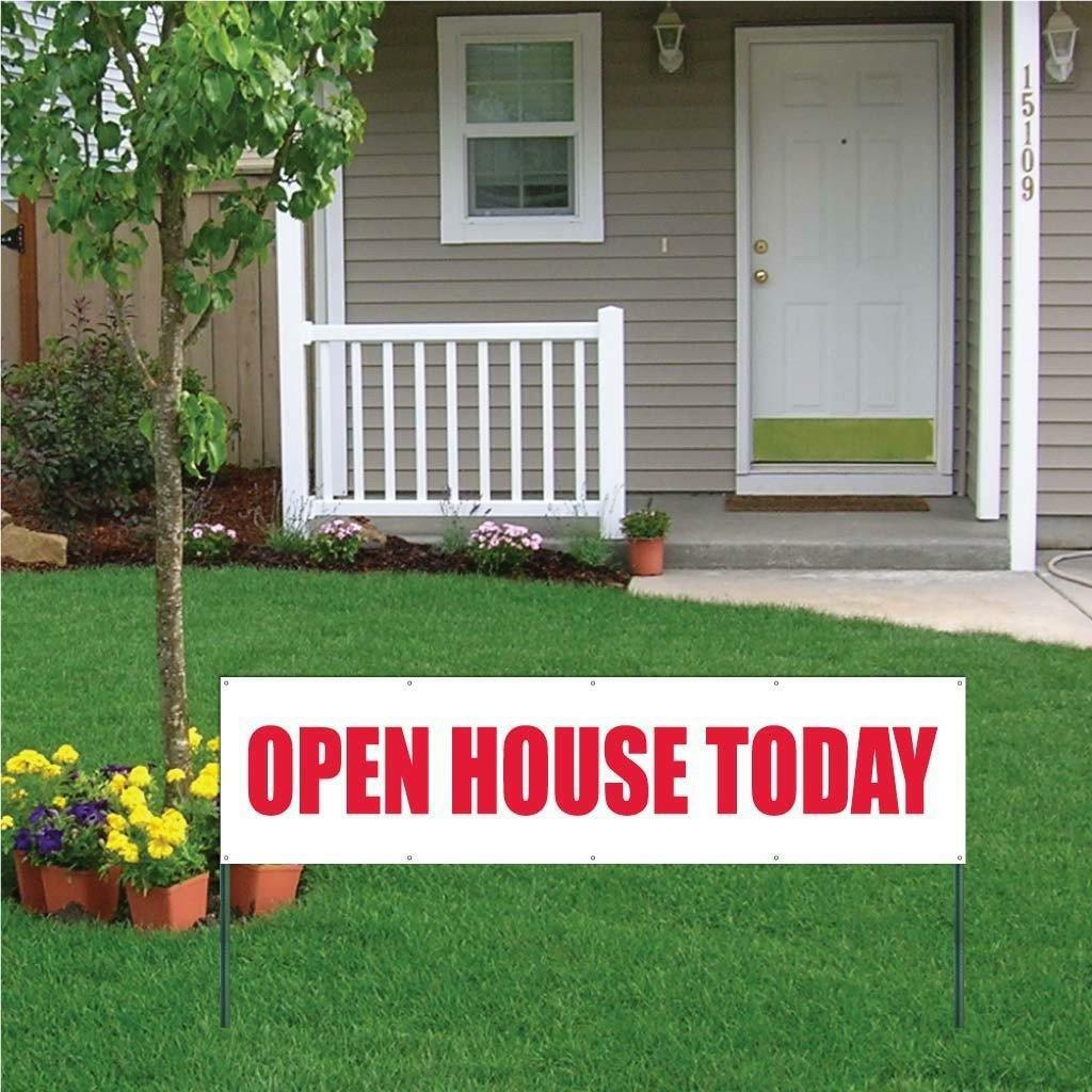 2&prime; x 6&prime; Open House Today Banner