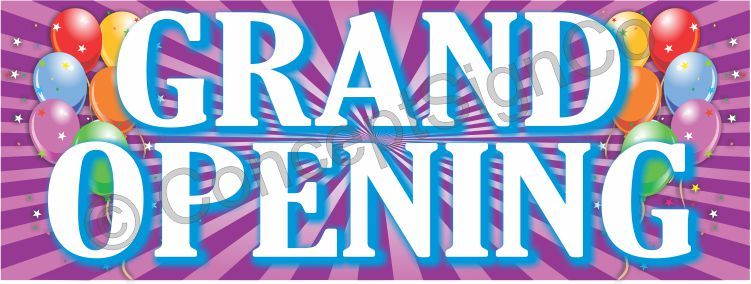 4&rsquo;x10&prime; GRAND OPENING BANNER XL Outdoor Sign Sale Now Opens Coming Soon Balloons