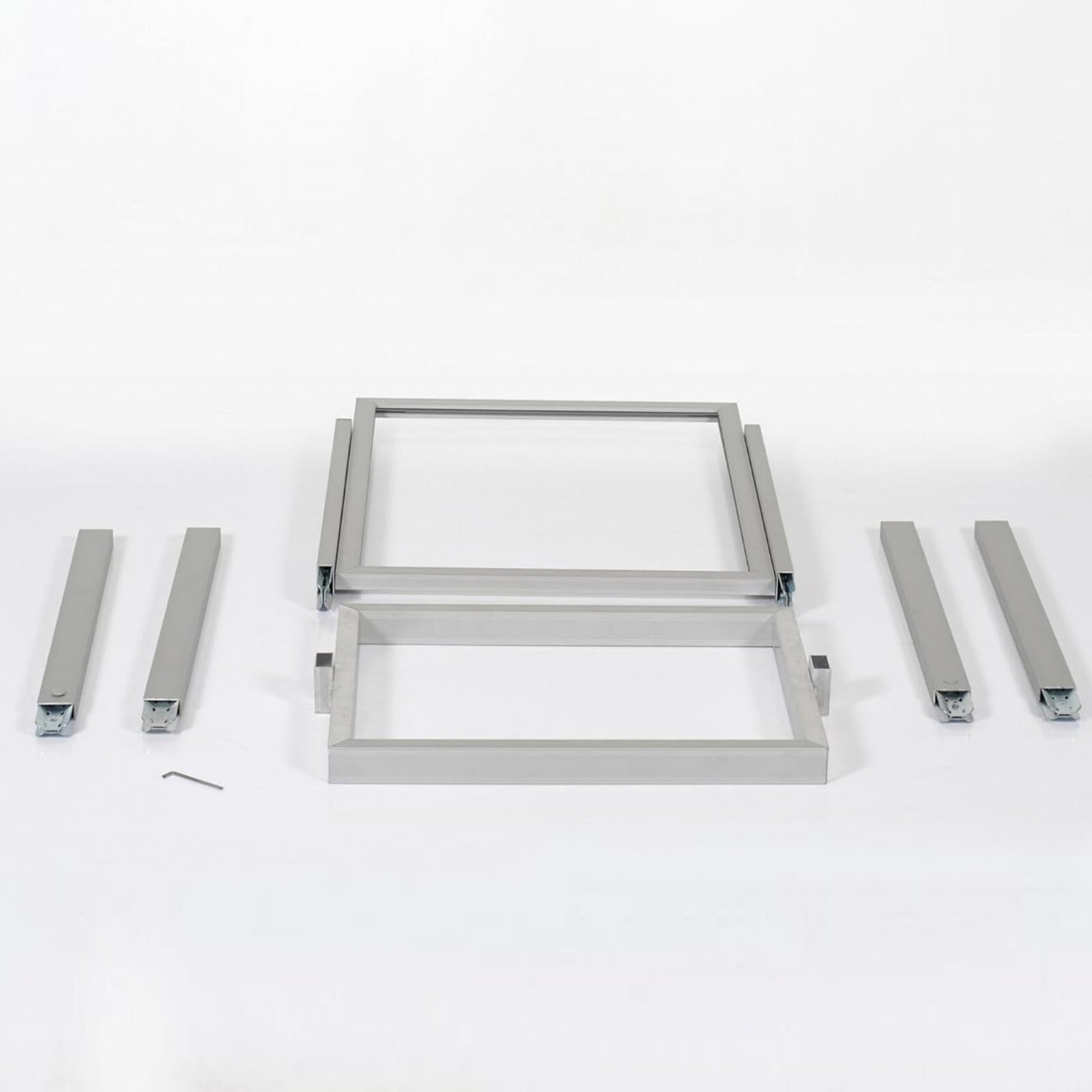 Metal Eco Info Board, Aluminum Silver 22&Prime;x28&Prime; Double Sided Sign Holder