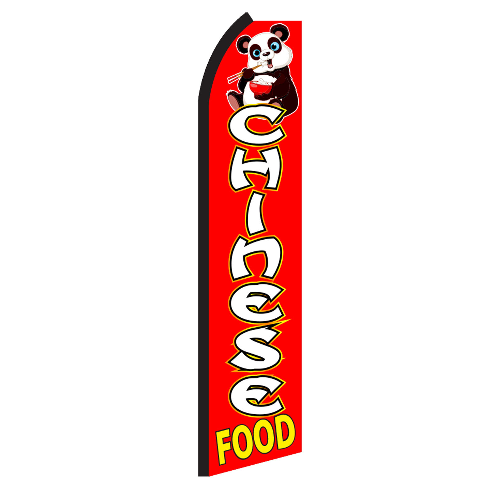 Chinese Food Flag Flutter Feather Banner Swooper