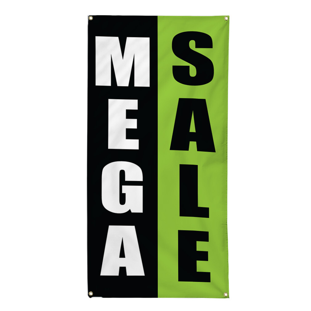 Vertical Vinyl Banner Multiple Sizes Mega Deal Promotion Business Business