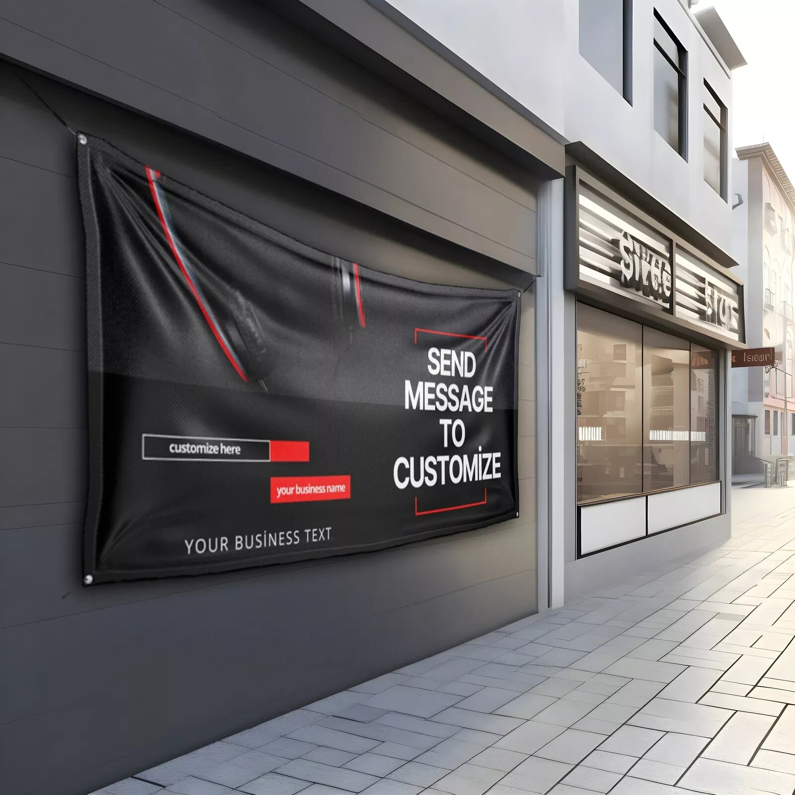 Custom Banner Display, Polyester/Vinyl, Advertising Sign, Indoor/Outdoor