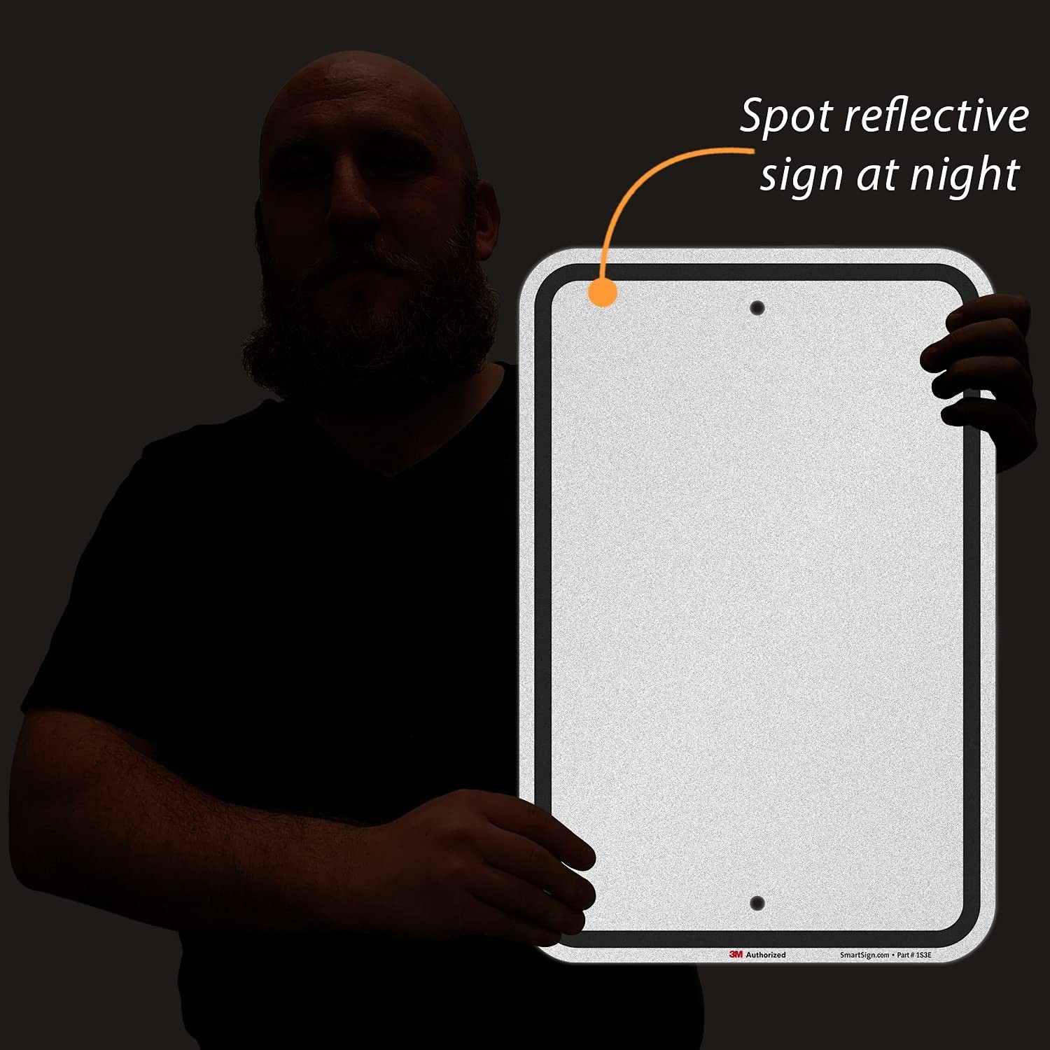 Blank Write-On Metal Sign 18×12&Prime; – Reflective Aluminum, Durable, USA Made