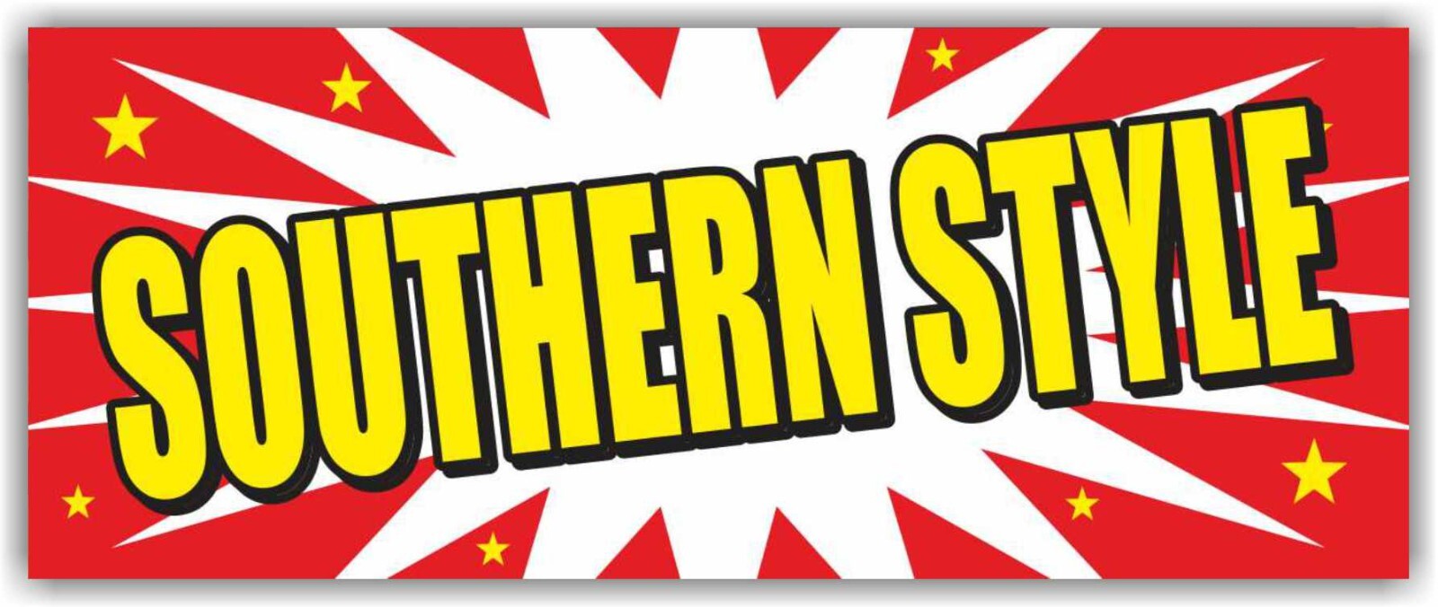 SOUTHERN STYLE Advertising Banner Vinyl Mesh Sign Free Shipping