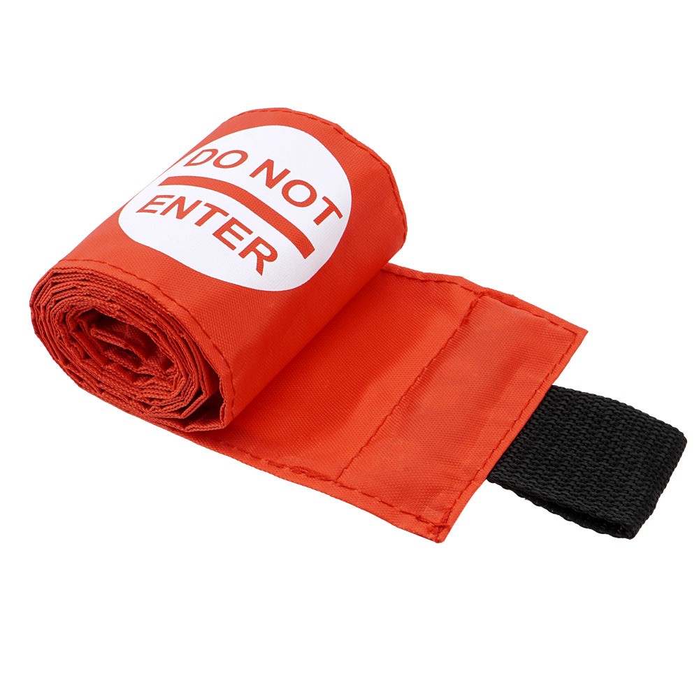 4PCS Restroom Closed for Cleaning Sign with Magnetic Ends, Magnetic Nylon Safety