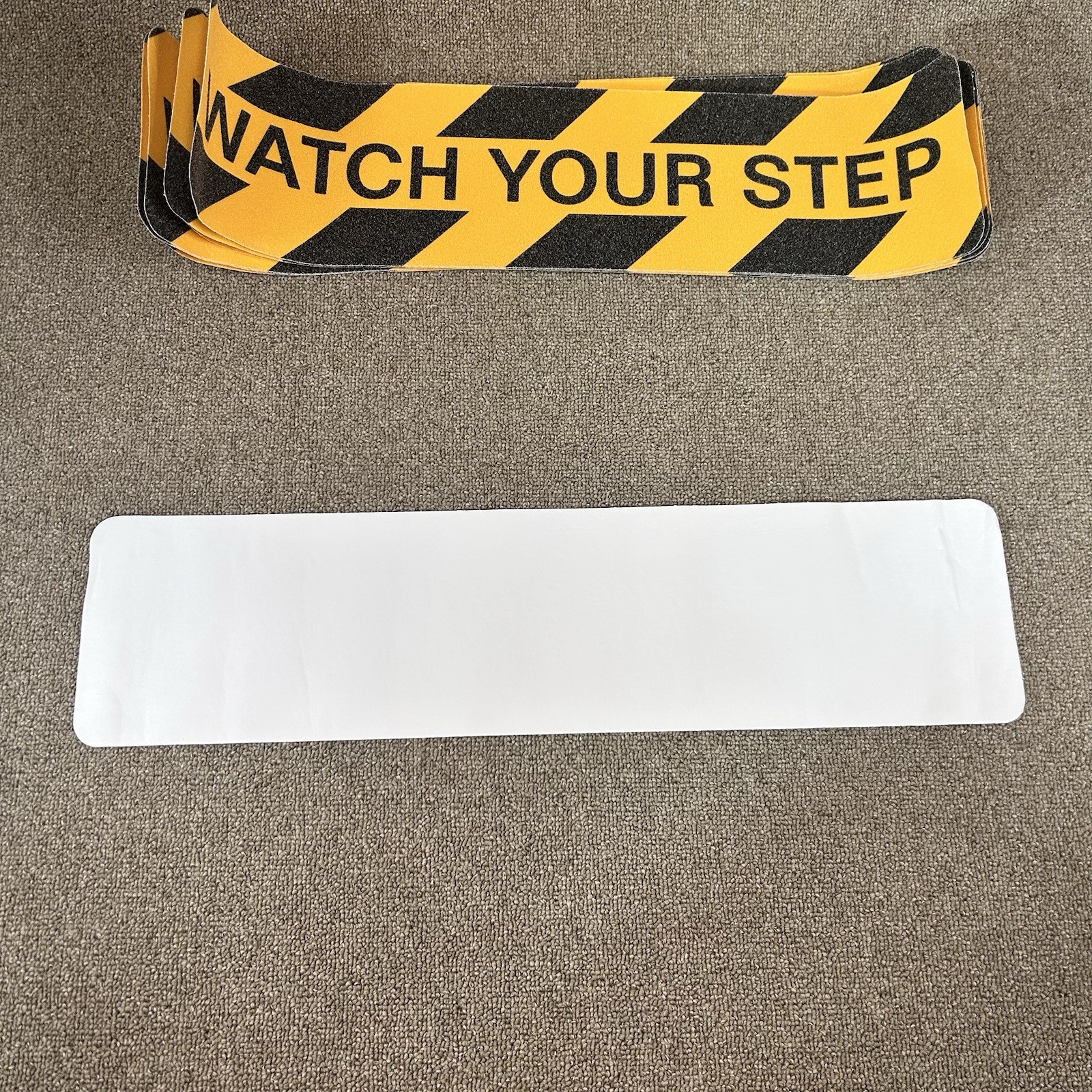 8 Pk 6&Prime; x 24&Prime; Watch Your Step Floor Tape Anti Slip Warning Sign Adhesive Sticker