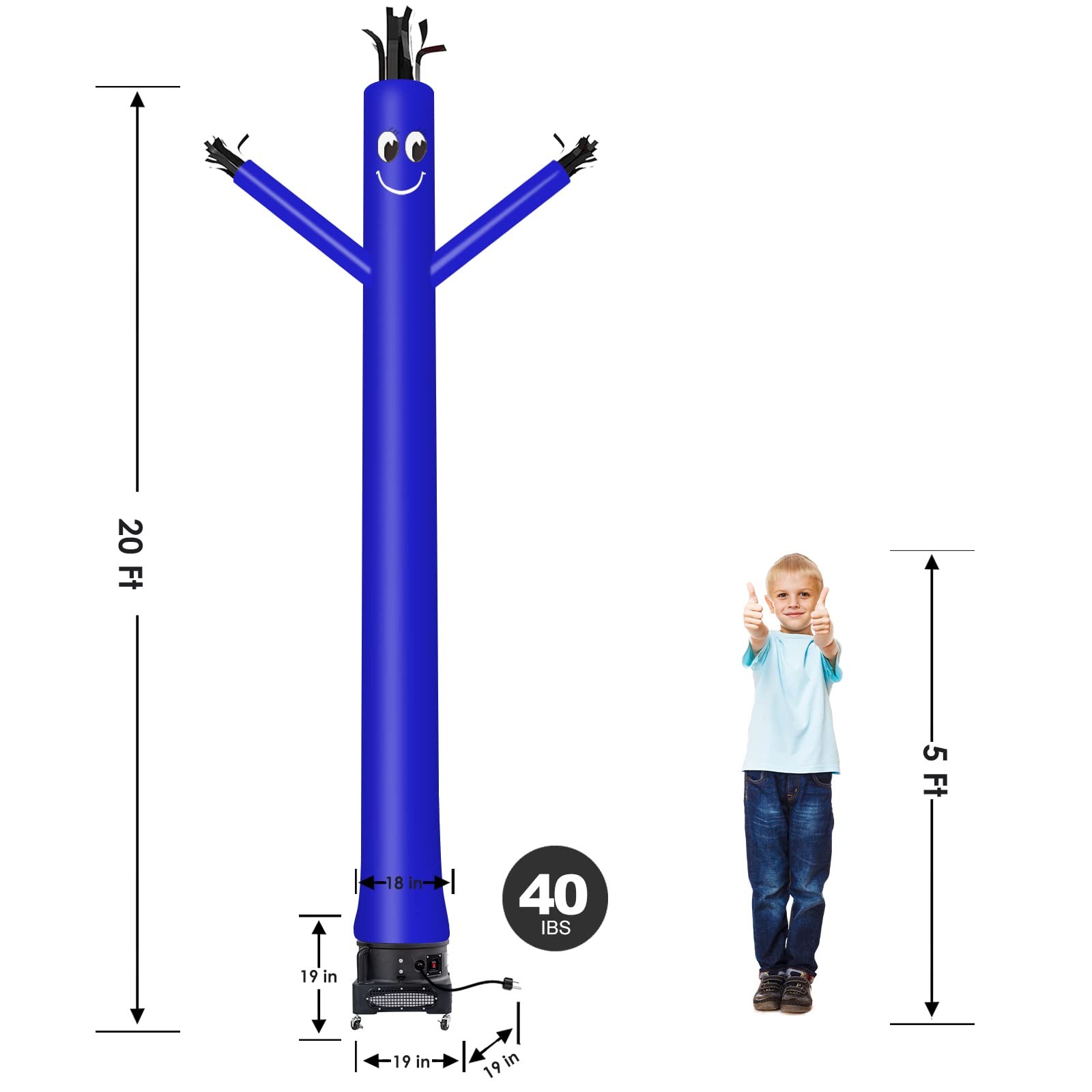 20ft Inflatable Tube Guy Puppet with Blower – Dancing Man Complete Set