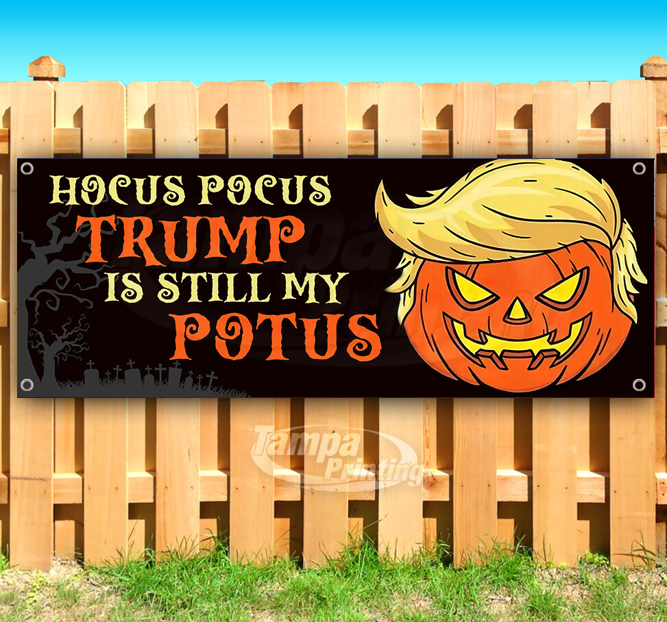 TRUMP HALLOWEEN 2024 ELECTION PRESIDENT Banner Flag Sign Vinyl SB00164