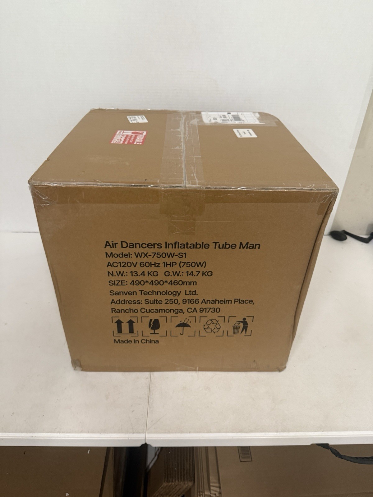 VEVOR 20 ft Wacky Waving Inflatable Tube Man with 1 HP Blower Fan
