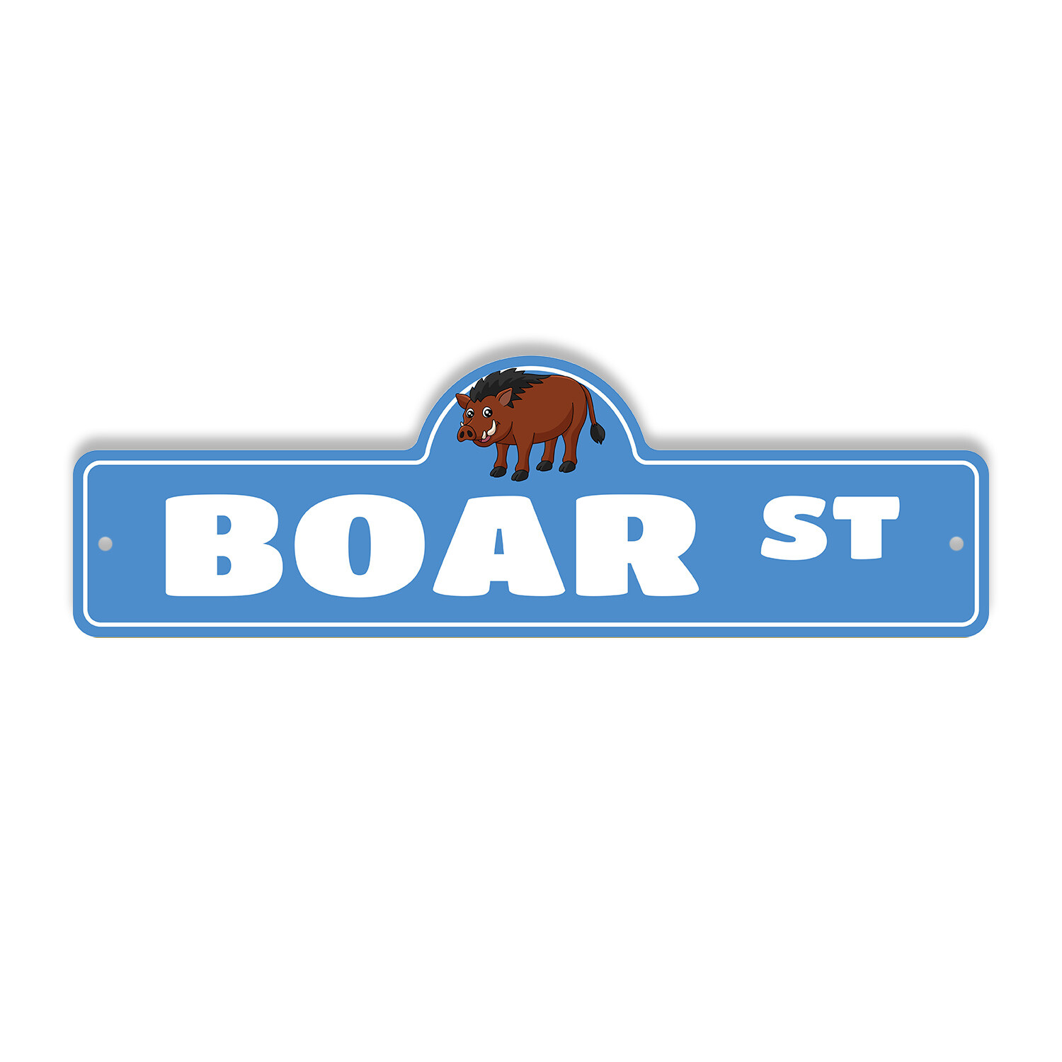 Boar Plastic Street Sign Crossing Xing Gift Novelty Funny