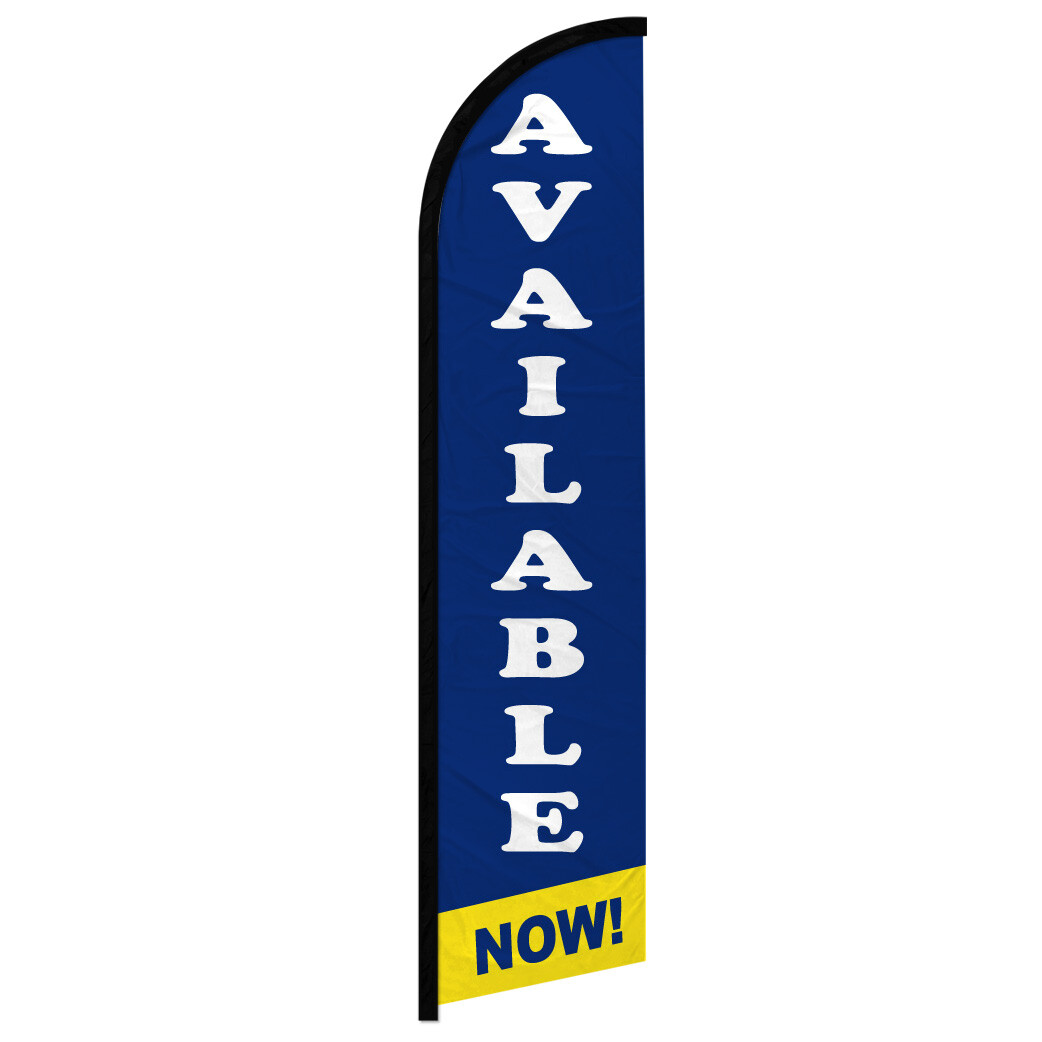 Available Now Windless Swooper Flag Real Estate Apartments
