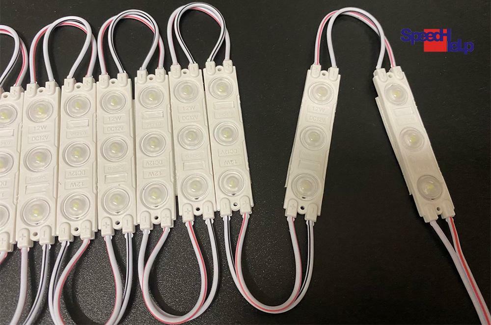 200x LED Module 1,2W DC12V 3x SMD 12000K IP65 120-140LM Advertisement Cold White