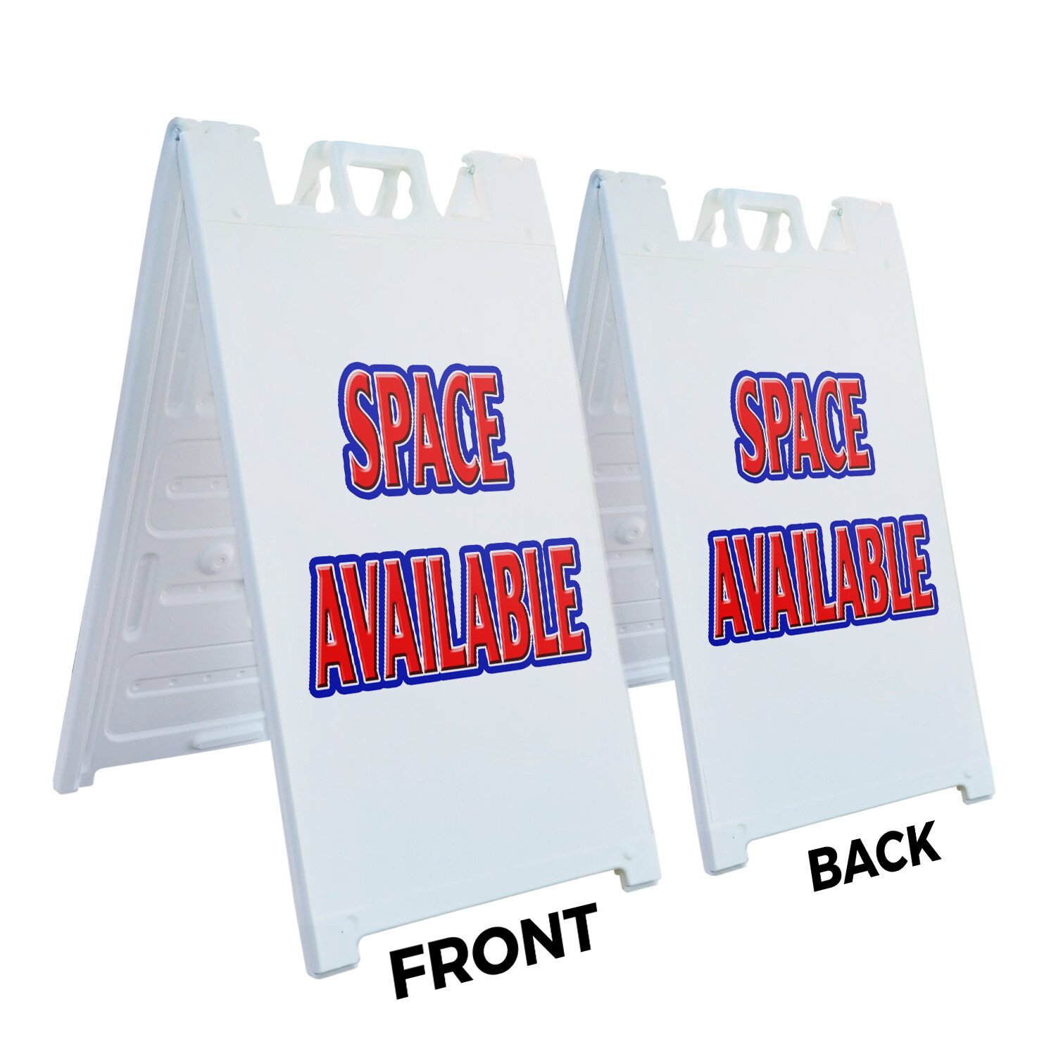 A-frame Sidewalk Space Available 24&Prime; x 36&Prime; Double Sided A-Frame Sidewalk Sign