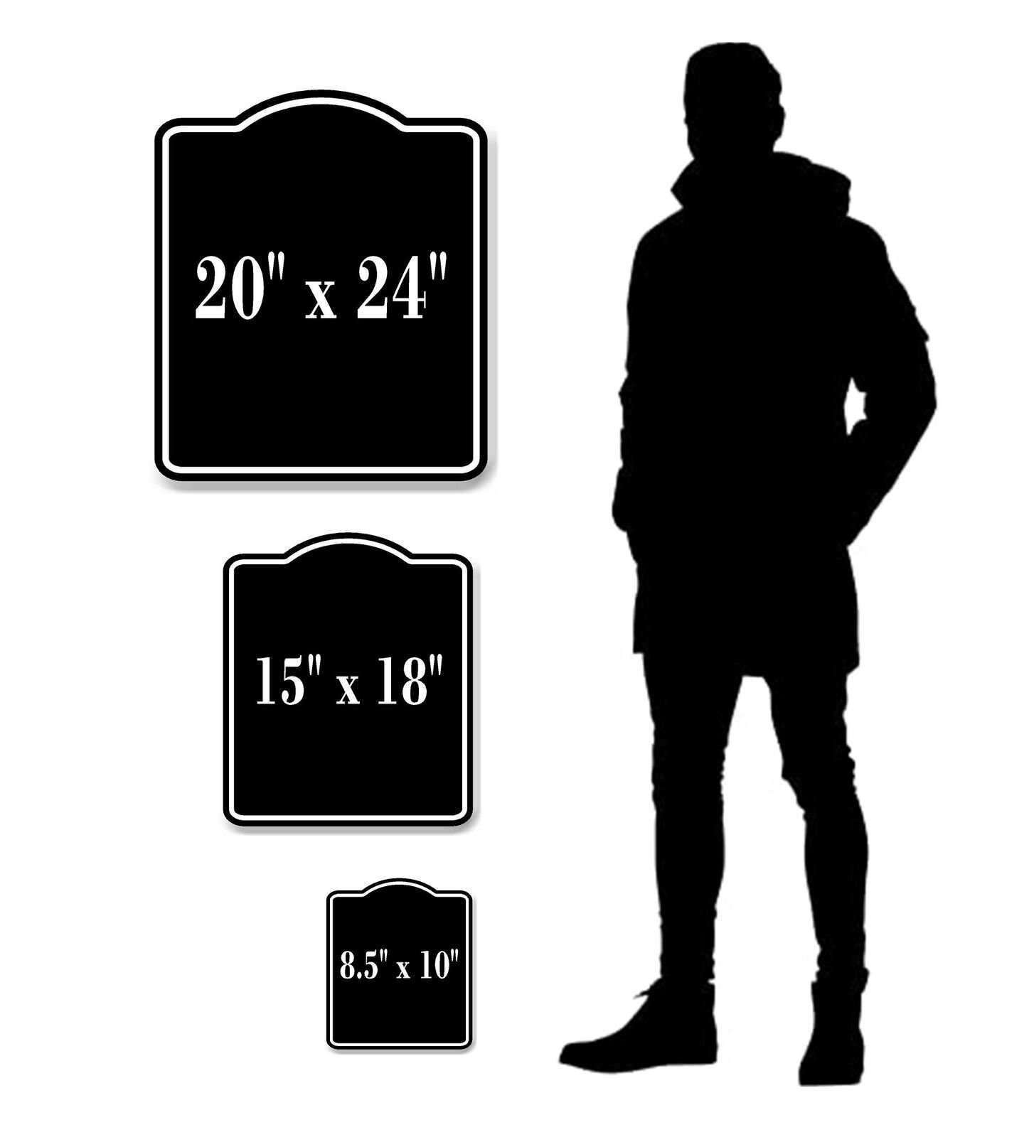 Organic Compost For Gardening BLACK Aluminum Composite Sign