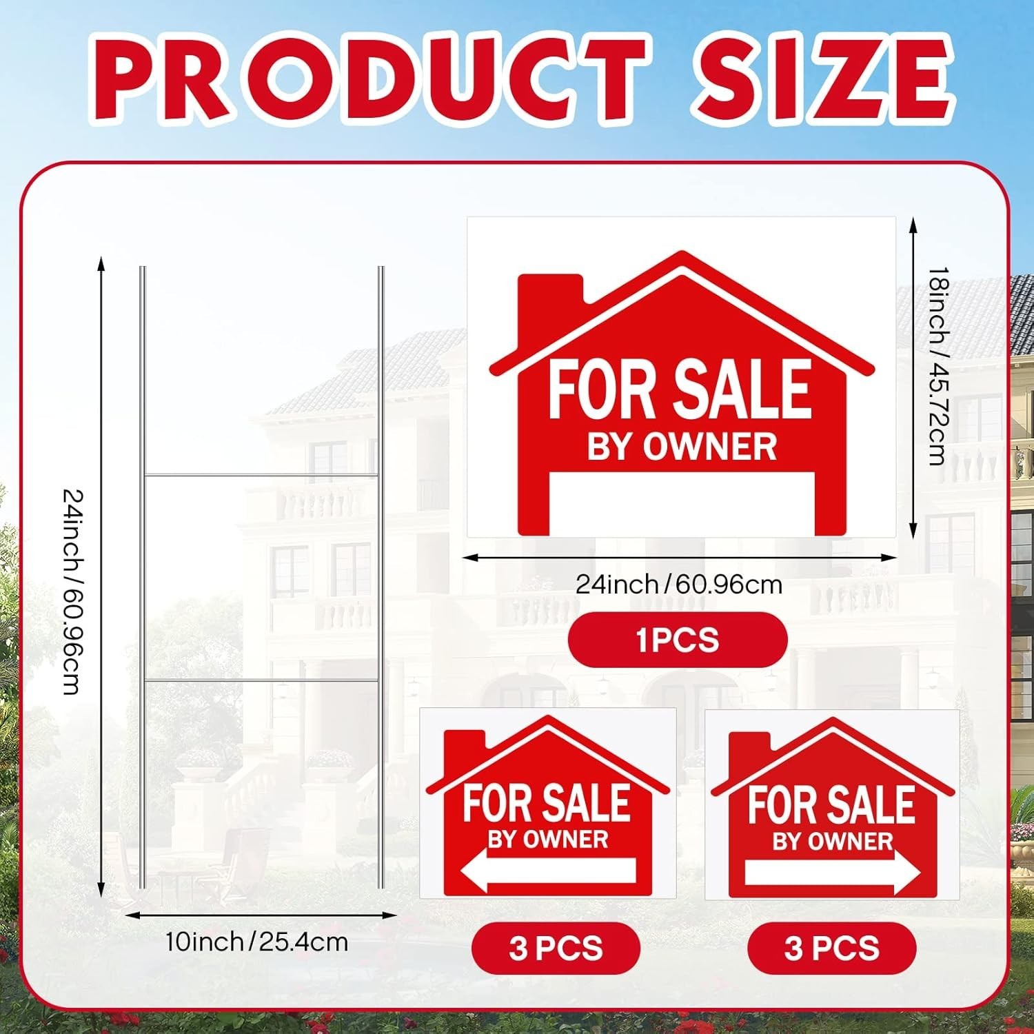 Weatherproof Open House Yard Signs with Enhanced Visibility – 7 Pcs Included