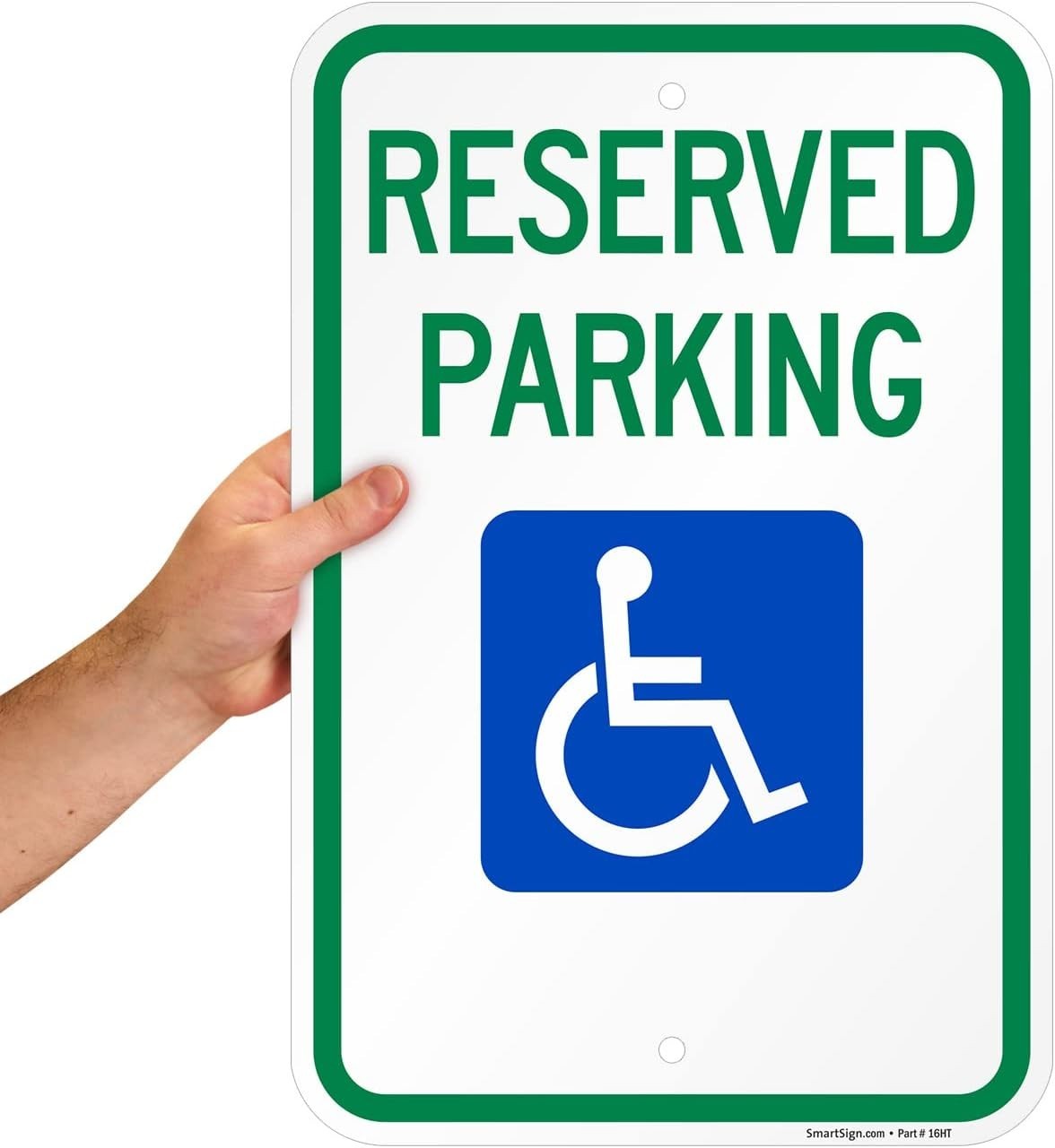 Professional Reserved Parking Sign – 12×18 Aluminum