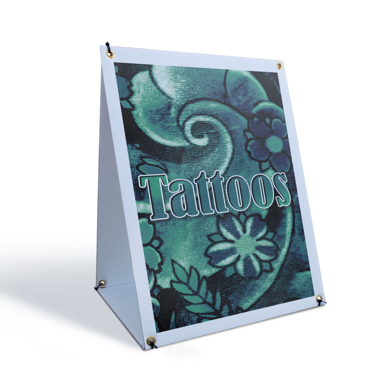 Tattoos A-Frame Sidewalk Sign Professional Services Artistic Unique Designs
