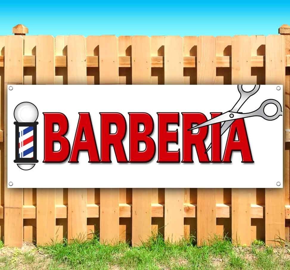Barbera Spanish Barber Advertising Vinyl Banner Flag Sign 52&Prime; x 120&Prime;