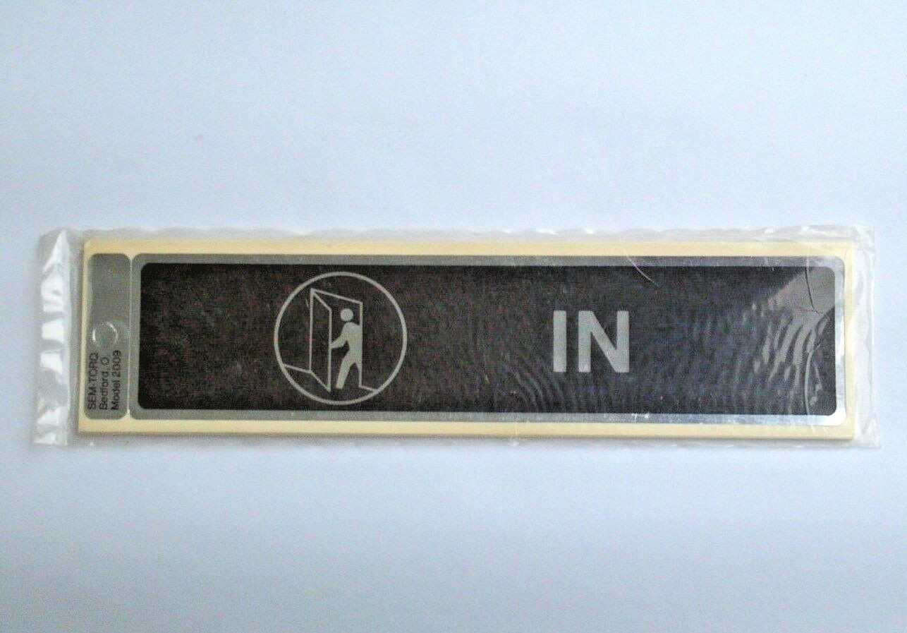 10 Pack IN Decals 1-7/8&Prime;x 8&Prime; Self Adhesive Wall Door Business Sticker