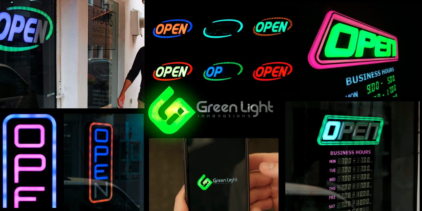 REFURBISHED-AS IS NO WARRANTY Led Open Sign for Business