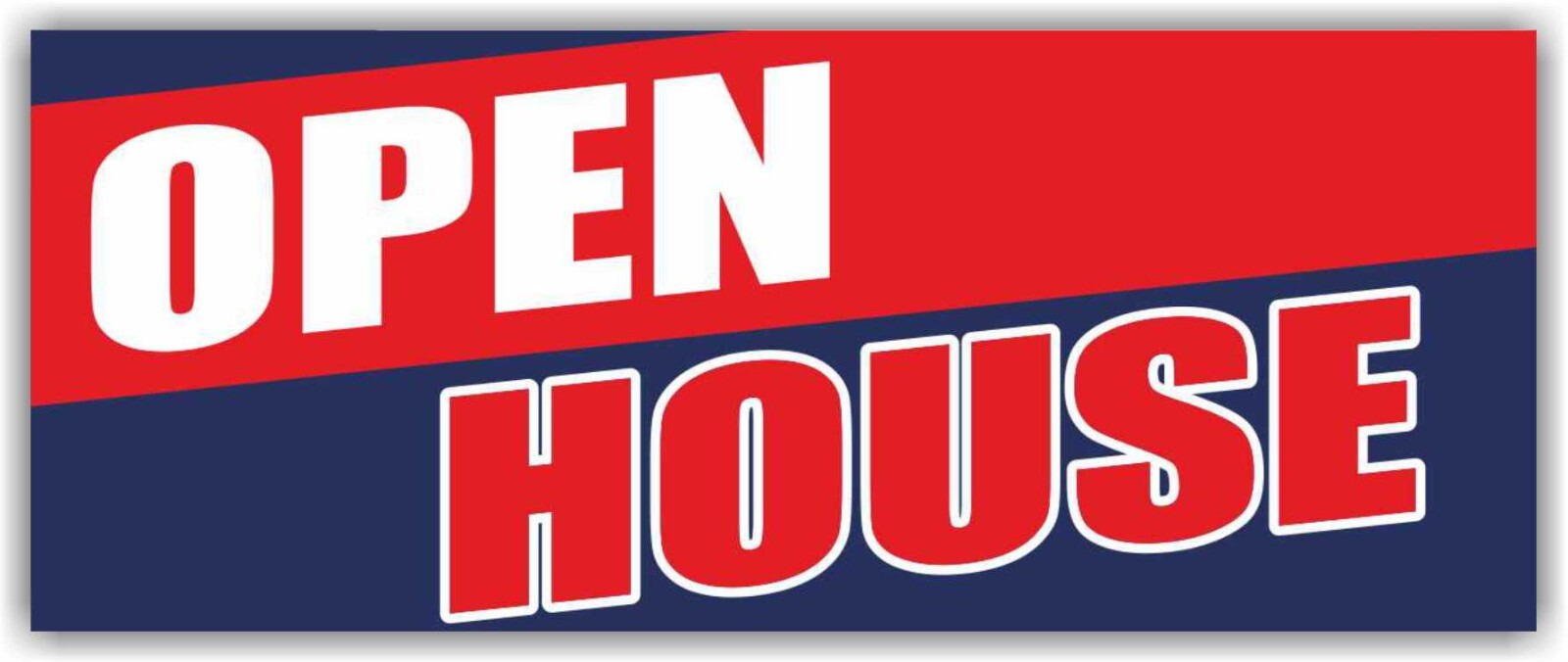 OPEN HOUSE Advertising Banner Vinyl Mesh Sign New Store Shop Coming Soon Welcome