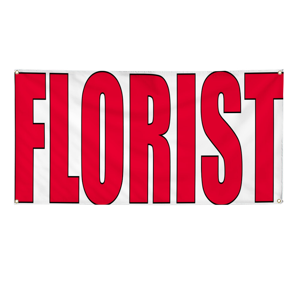 Vinyl Banner Multiple Sizes Florist Outdoor Advertising Printing A Business